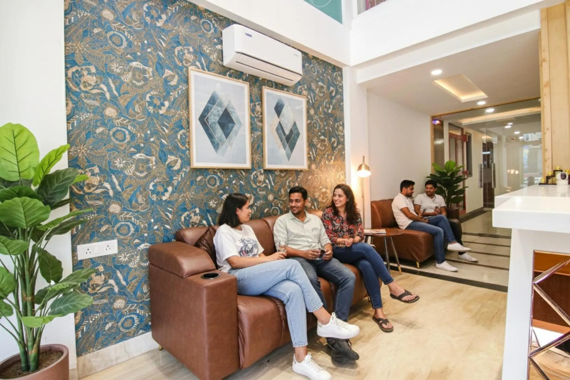 Seating area in FabHotel Prism Grand - Nr Zirakpur Bus Stand'