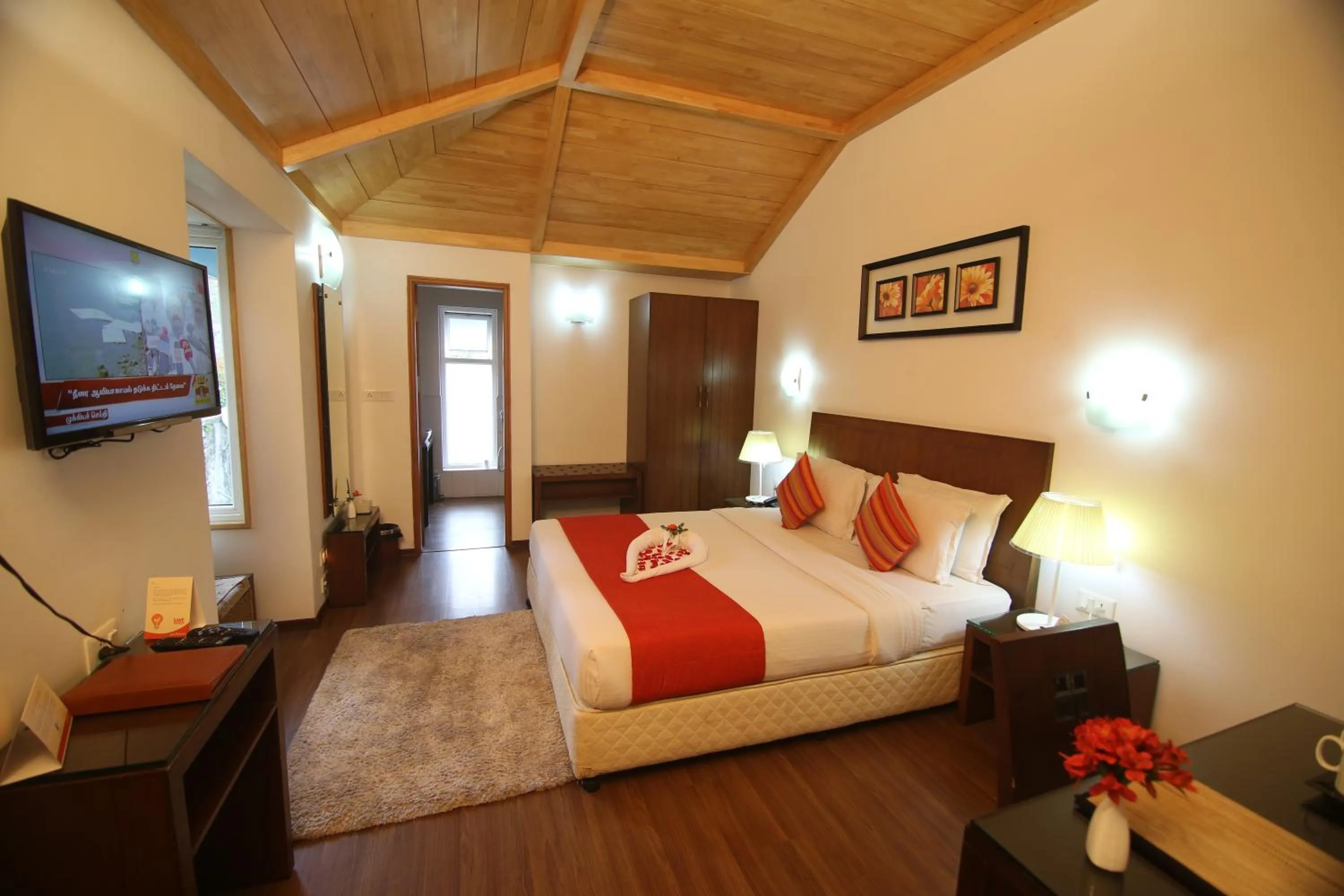 Bed in Le Poshe, Kodaikanal