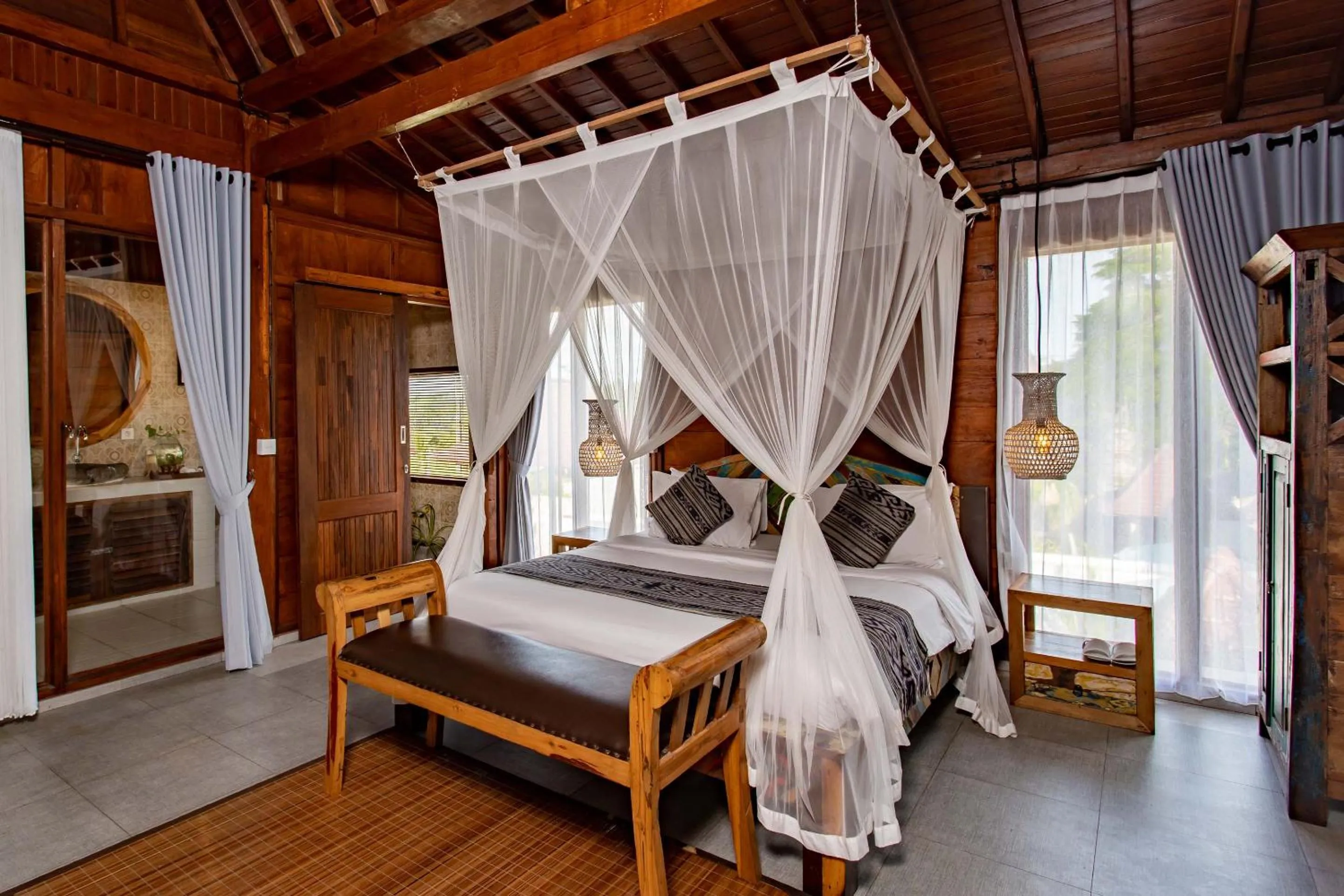 Bedroom, Bed in Barong Bali Resort Ubud