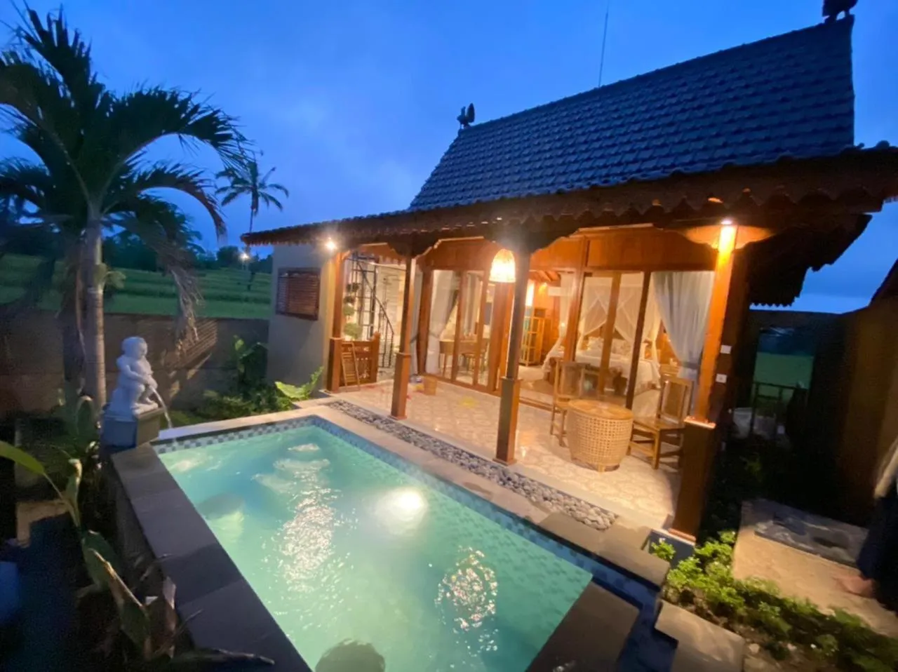 Pool view in Barong Bali Resort Ubud