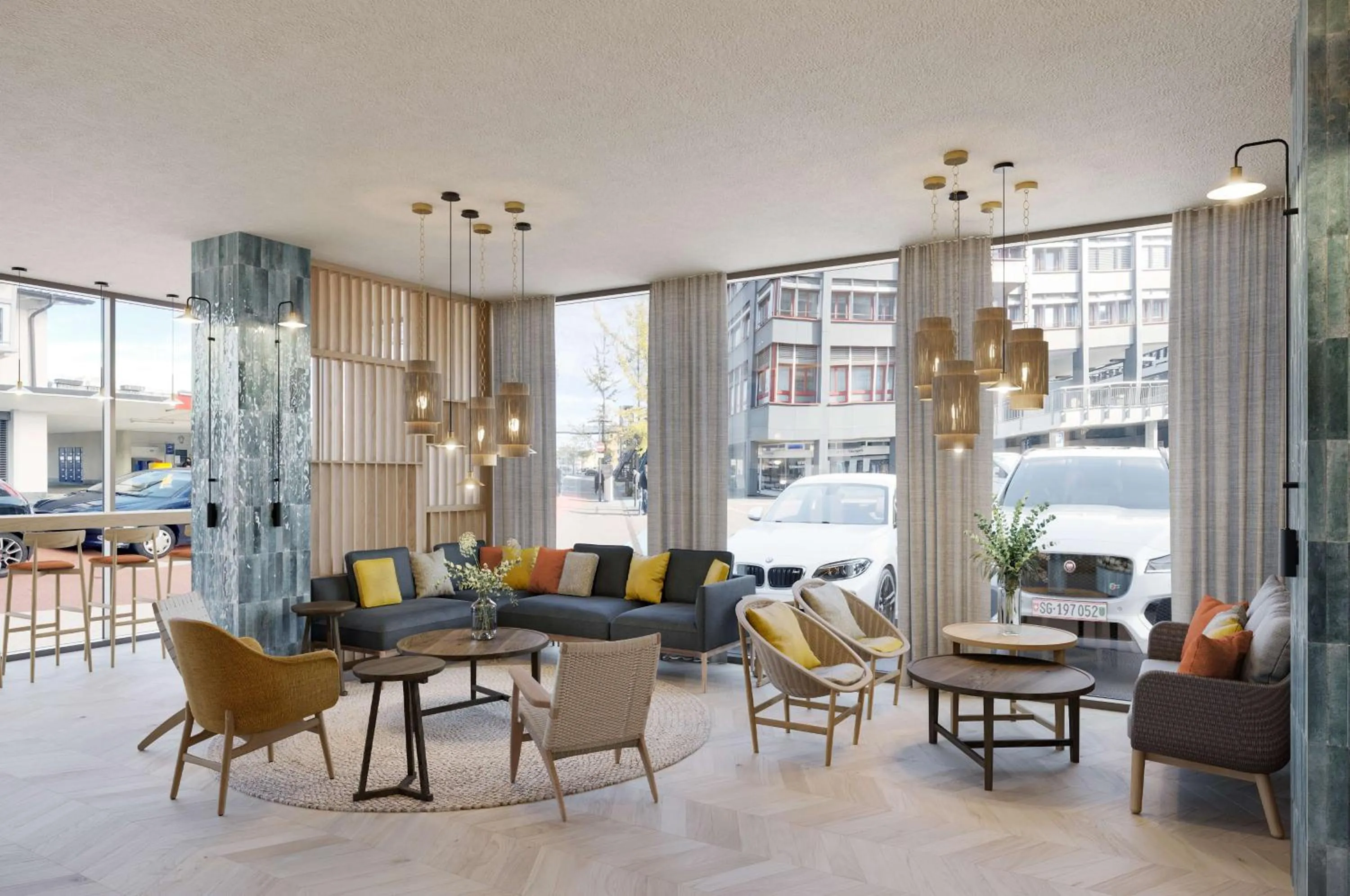 Lobby or reception in The Yarn Design & Business Hotel