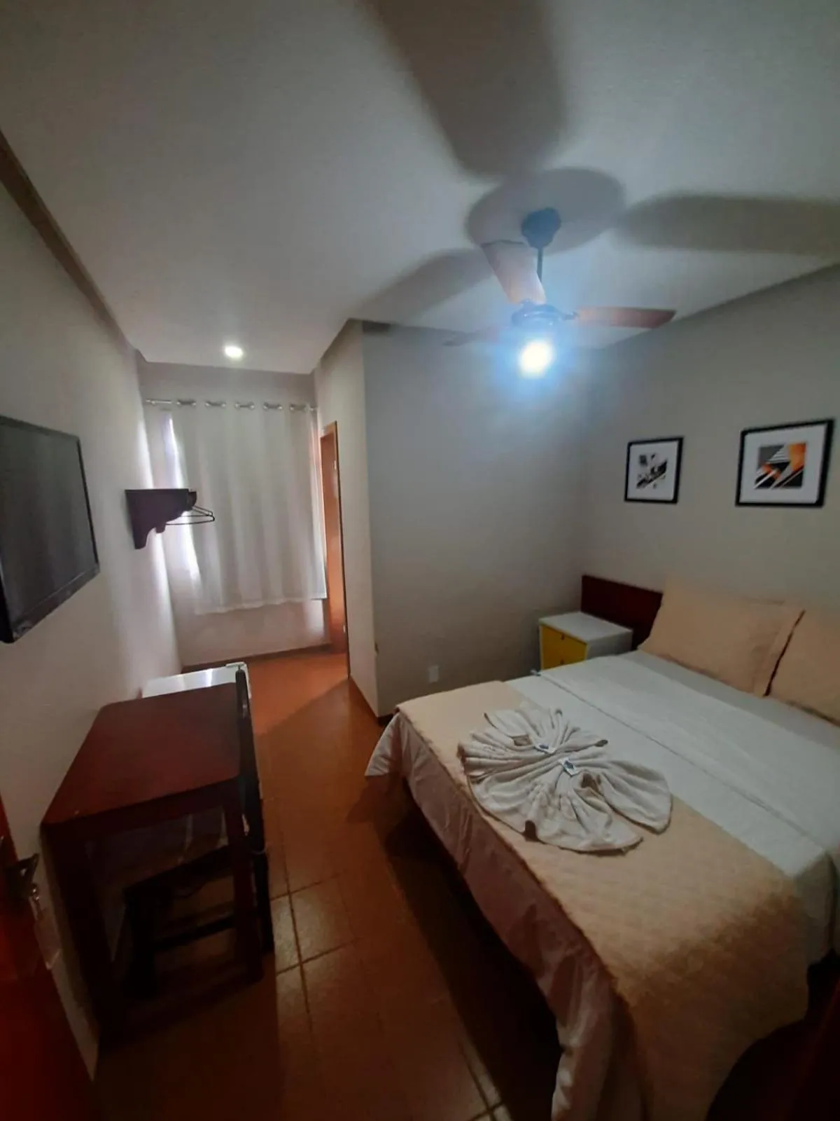 Bed in Hotel Recanto Europeu