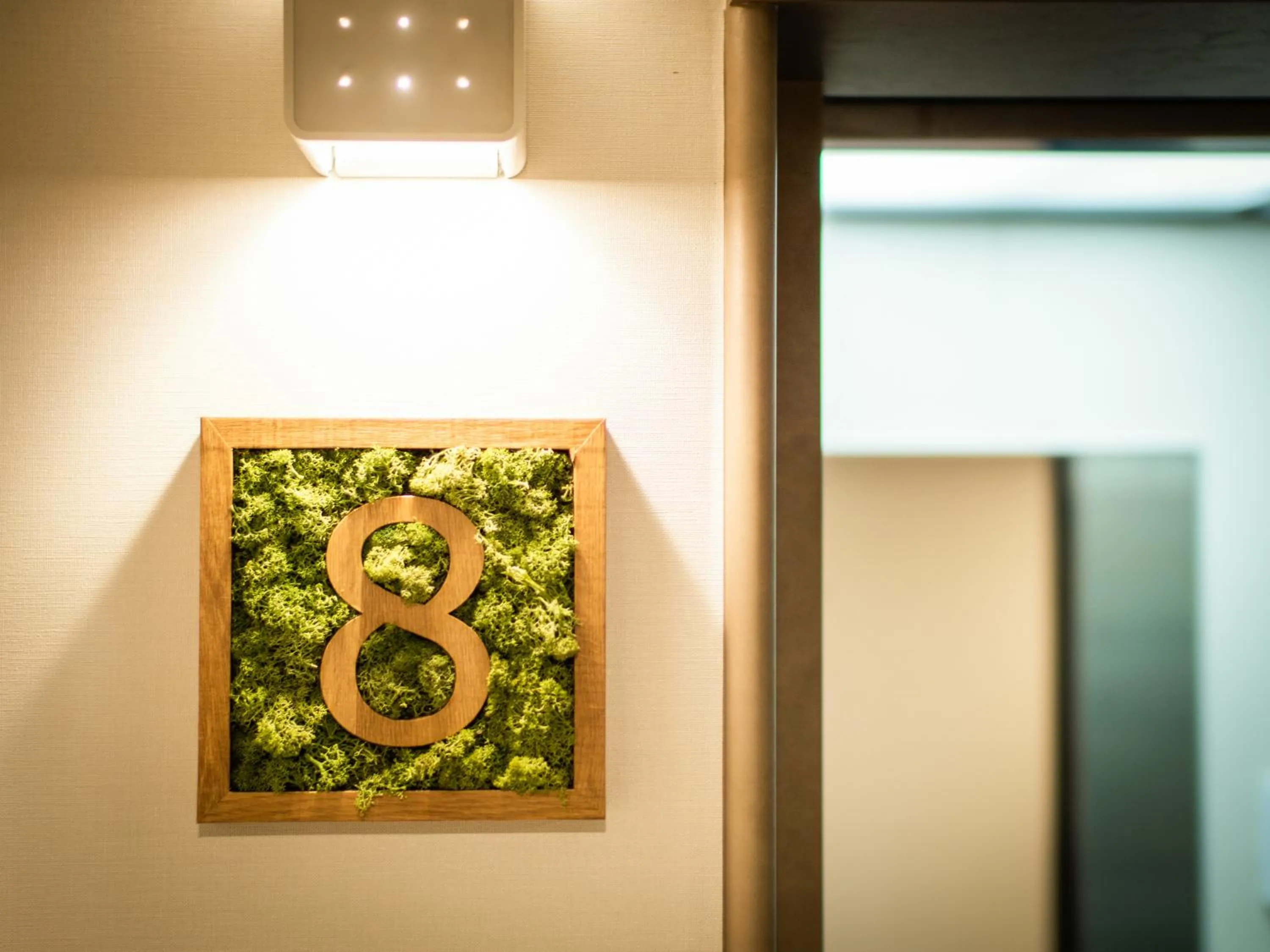 Decorative detail in Super Hotel Tokyo JR Tachikawa Kitaguchi