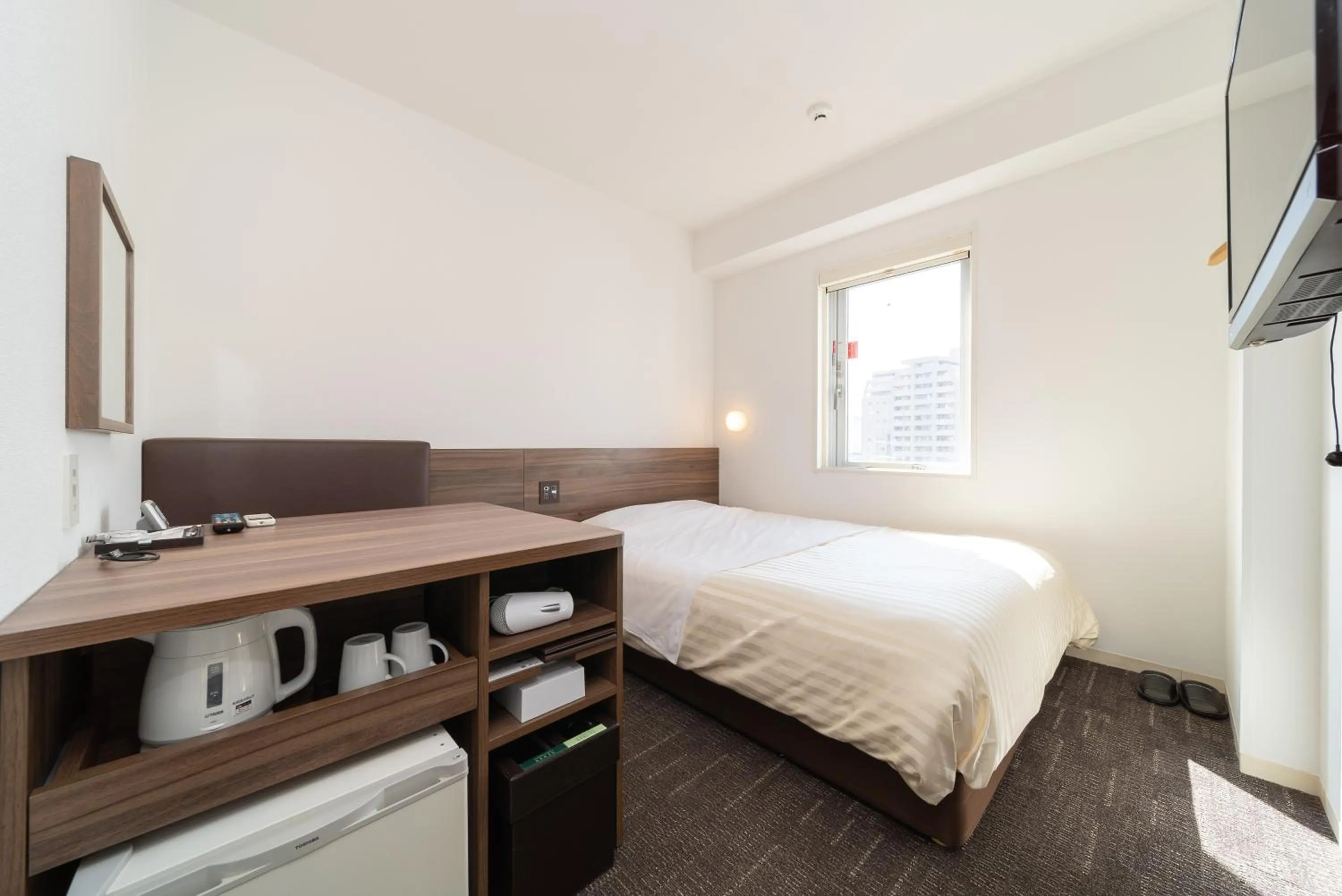 Bed in Super Hotel Tokyo JR Tachikawa Kitaguchi