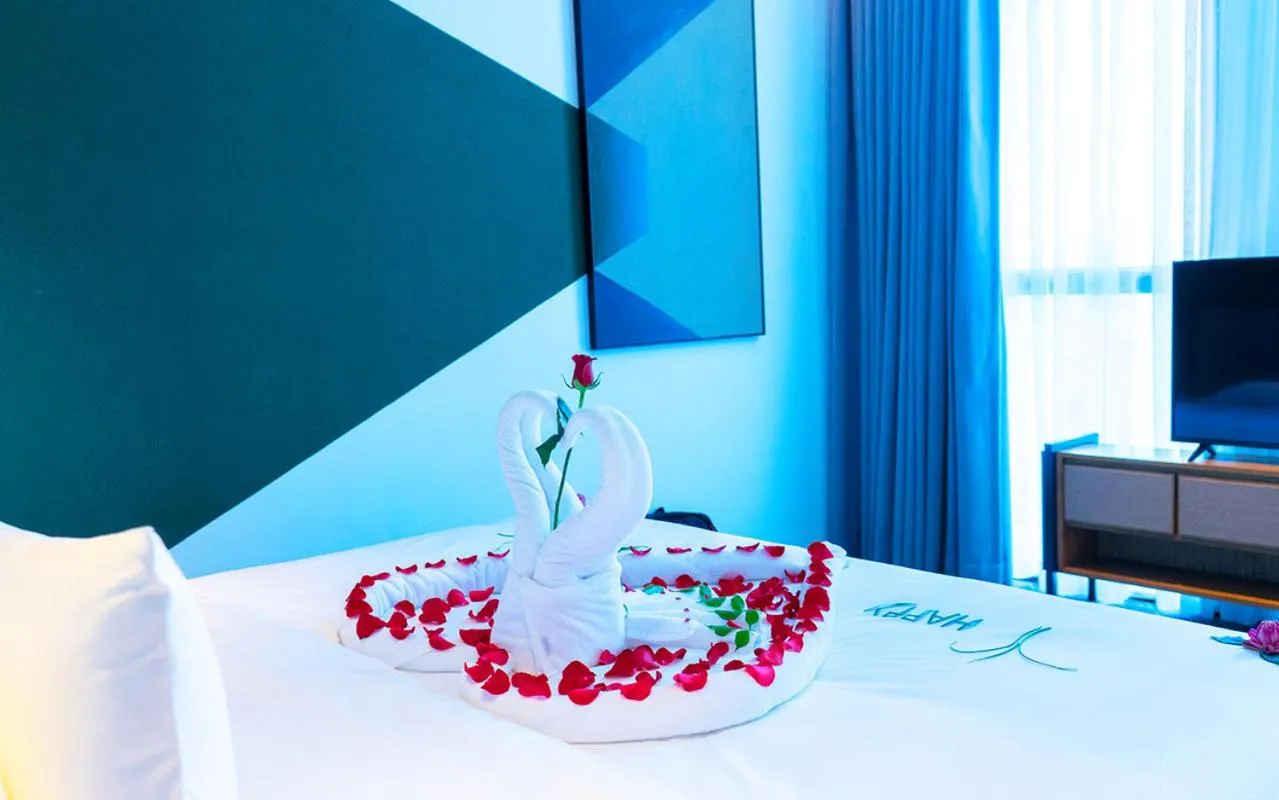 Bed in SIHA Hotel & Casino