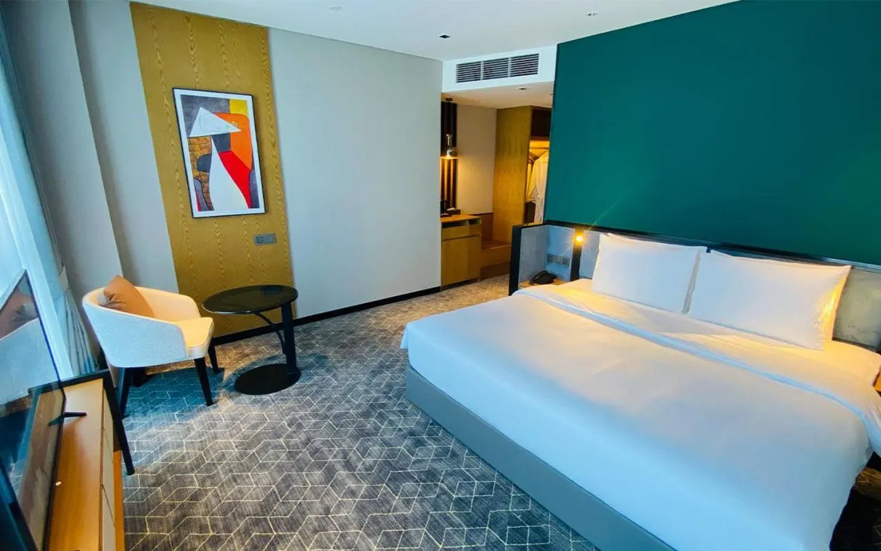 Bed in SIHA Hotel & Casino