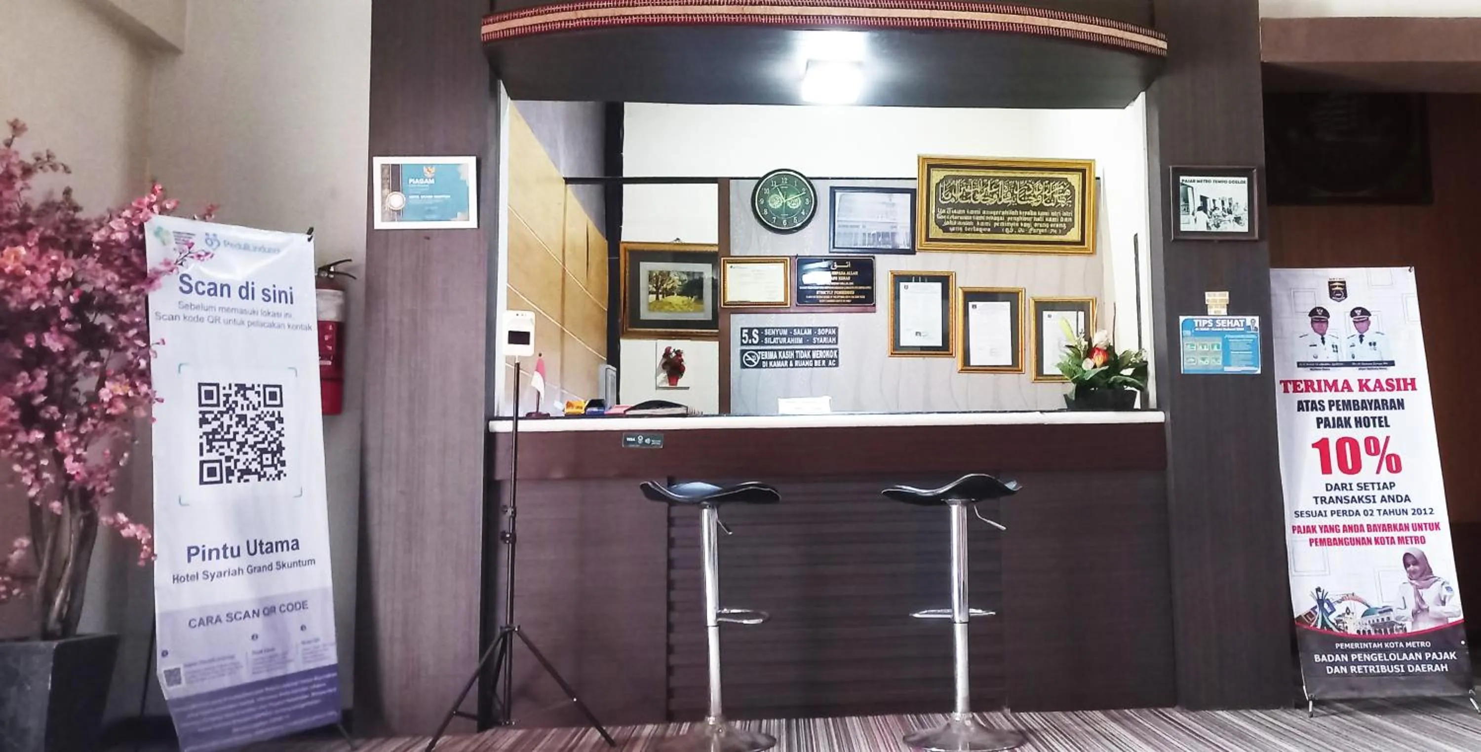 Lobby or reception in Hotel Syariah GS HERITAGE, Kota Metro