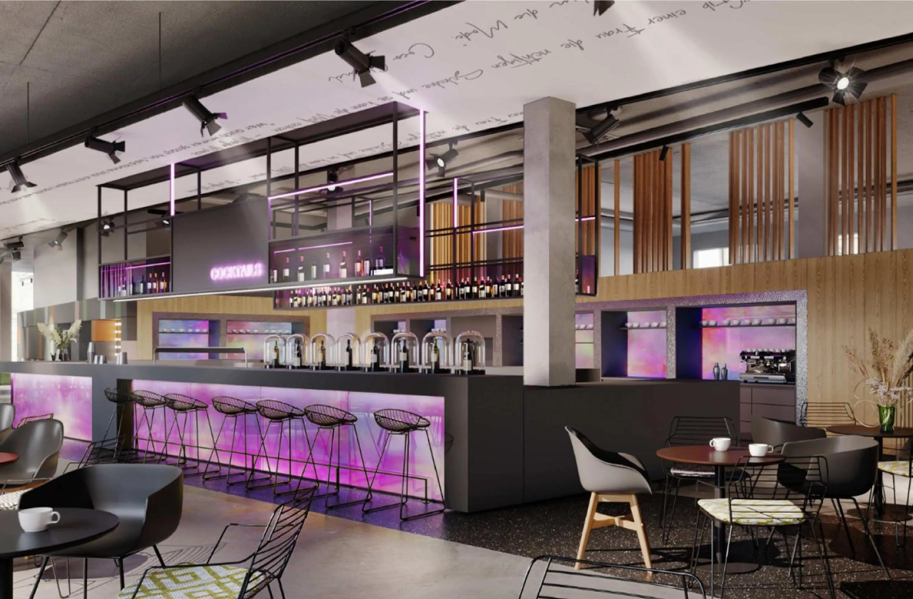 Lounge or bar in Moxy Outletcity Metzingen