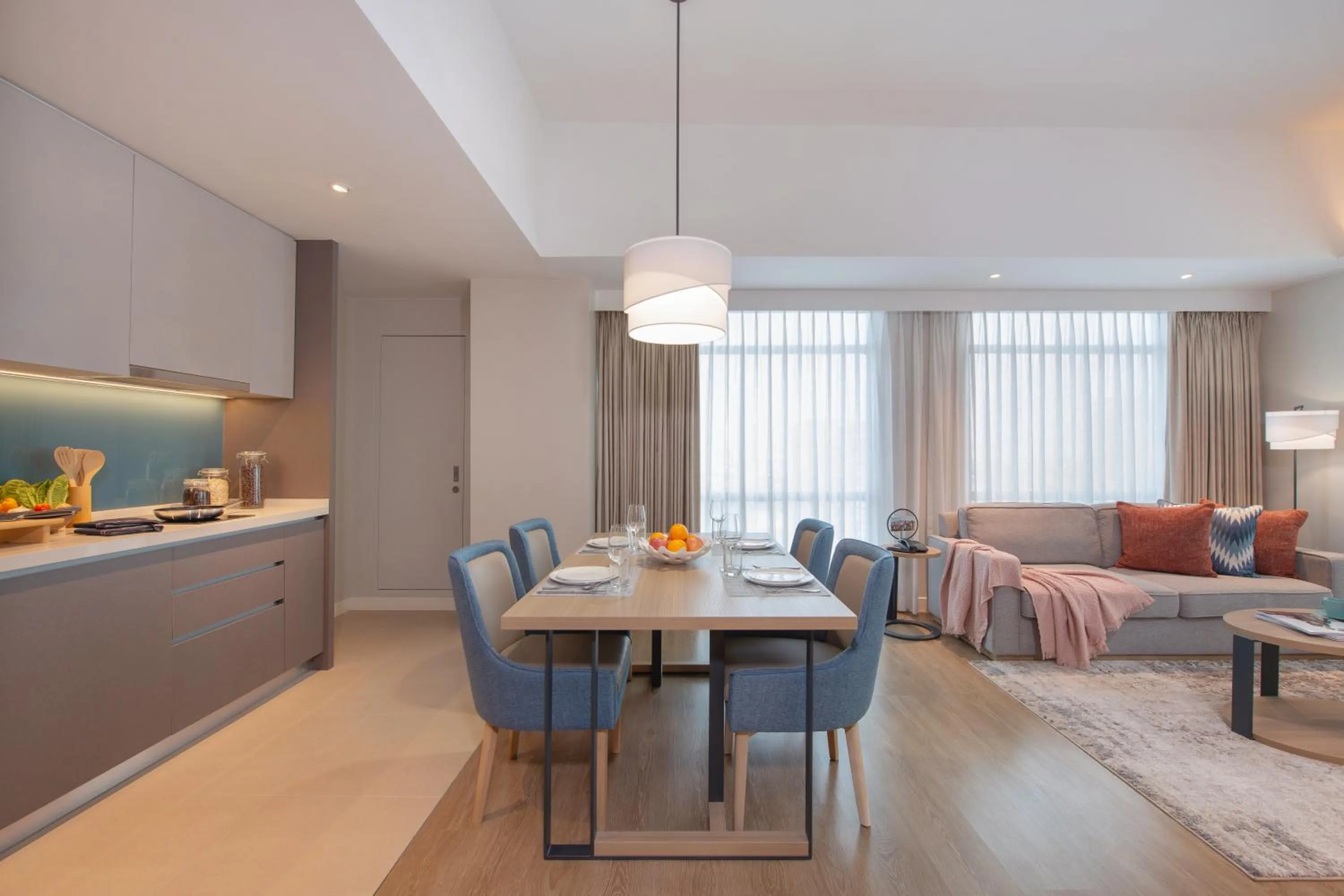 Living room in Citadines Roces Quezon City