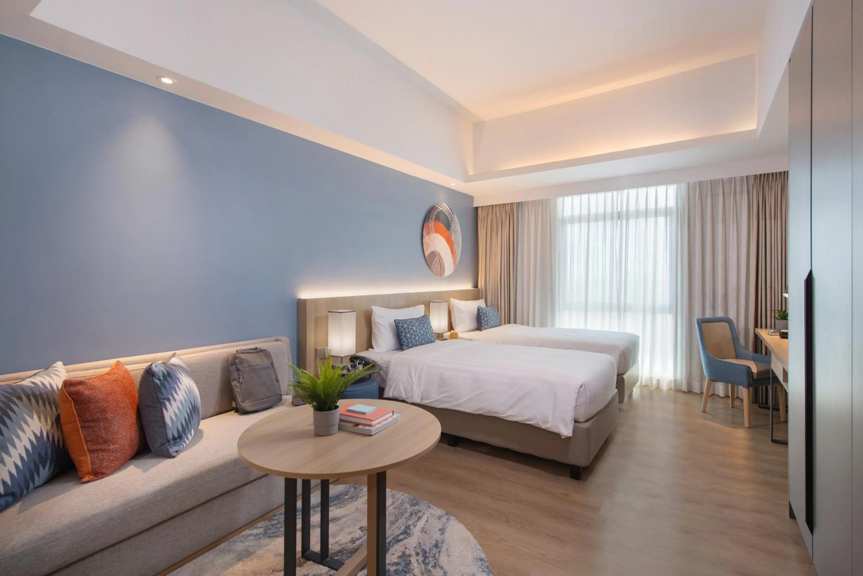 Bedroom, Bed in Citadines Roces Quezon City