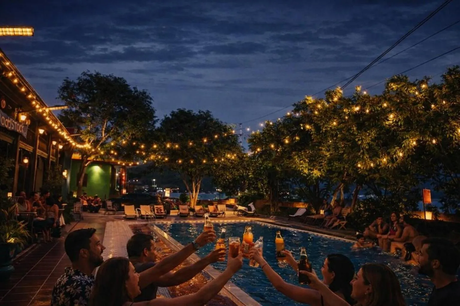 Swimming pool in Woodstock Beach Camp