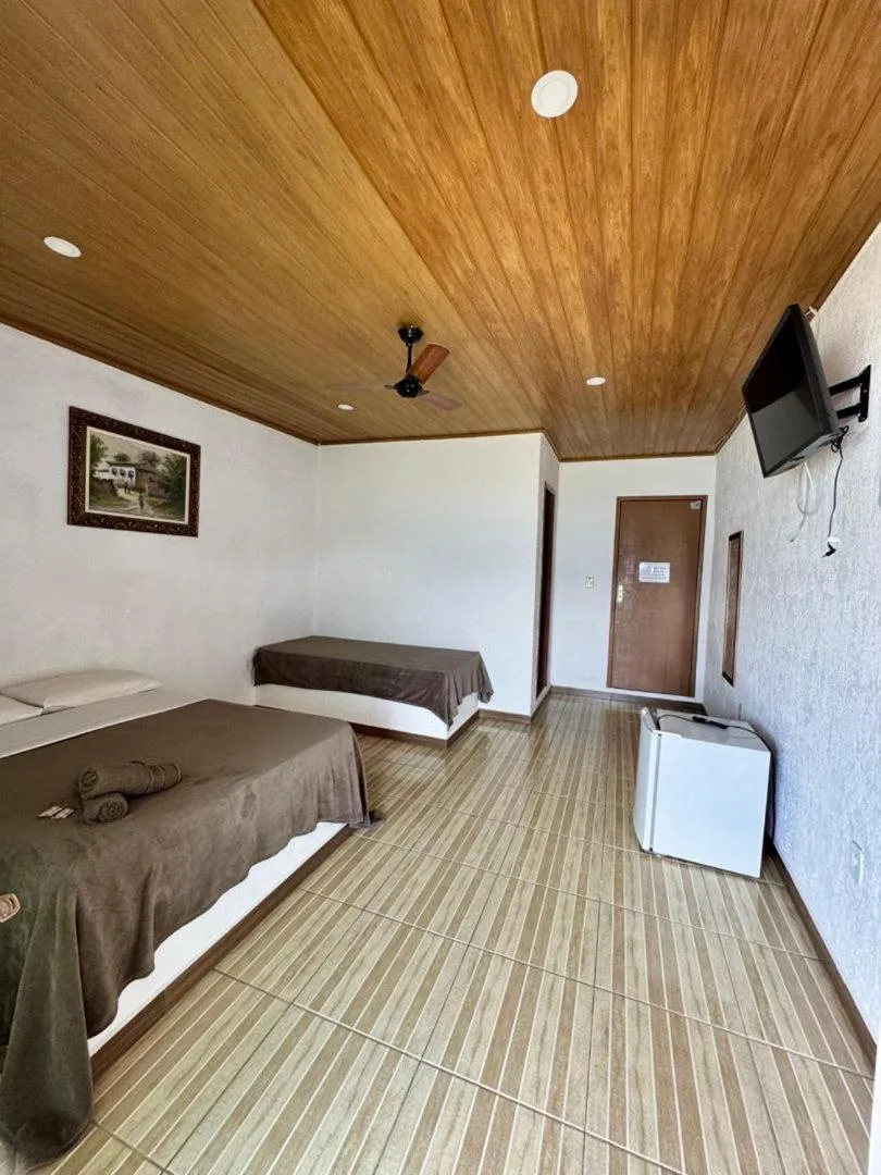 Bed in Pousada da Praia