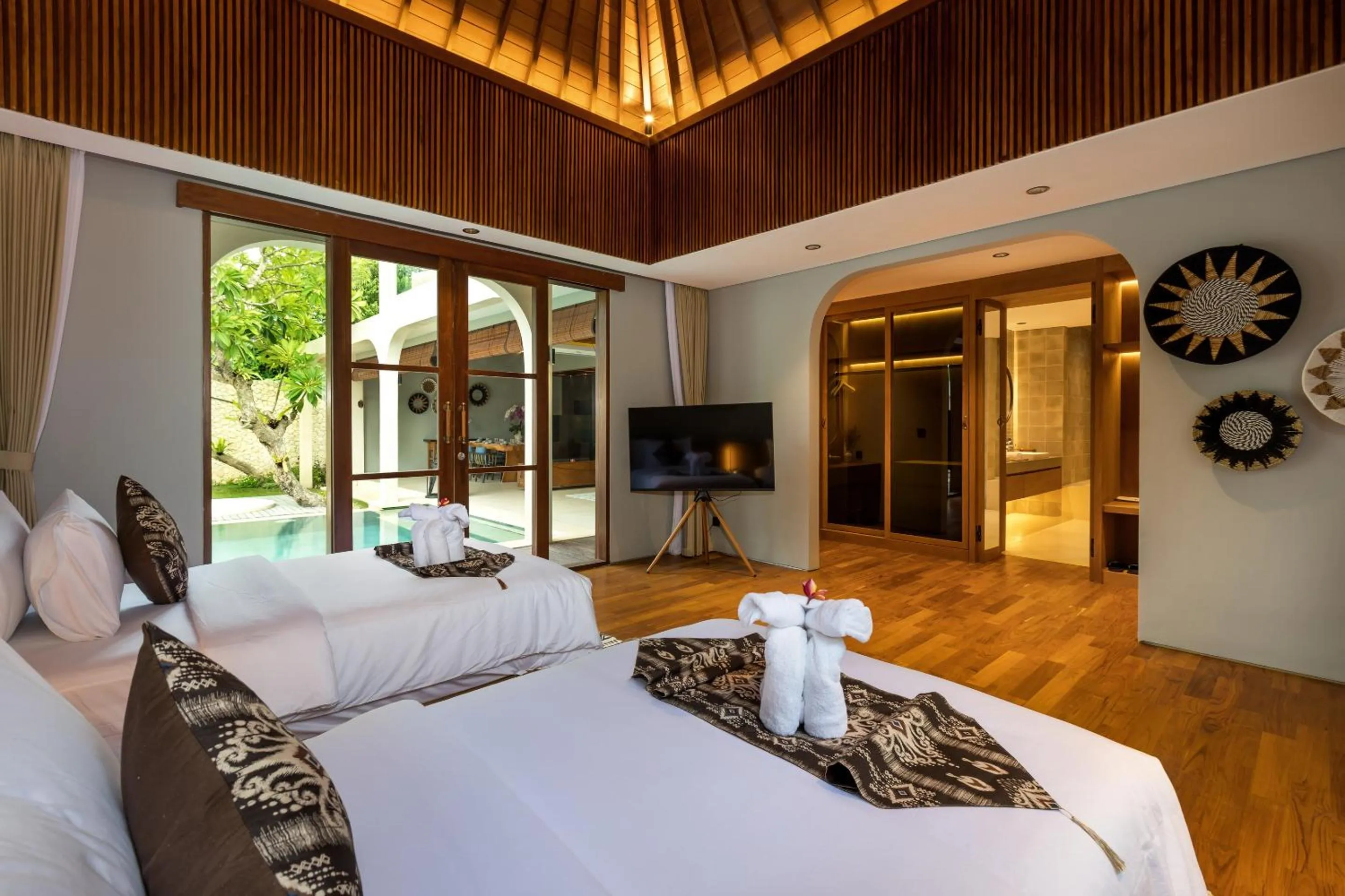 Bedroom, Bed in Navya Villas