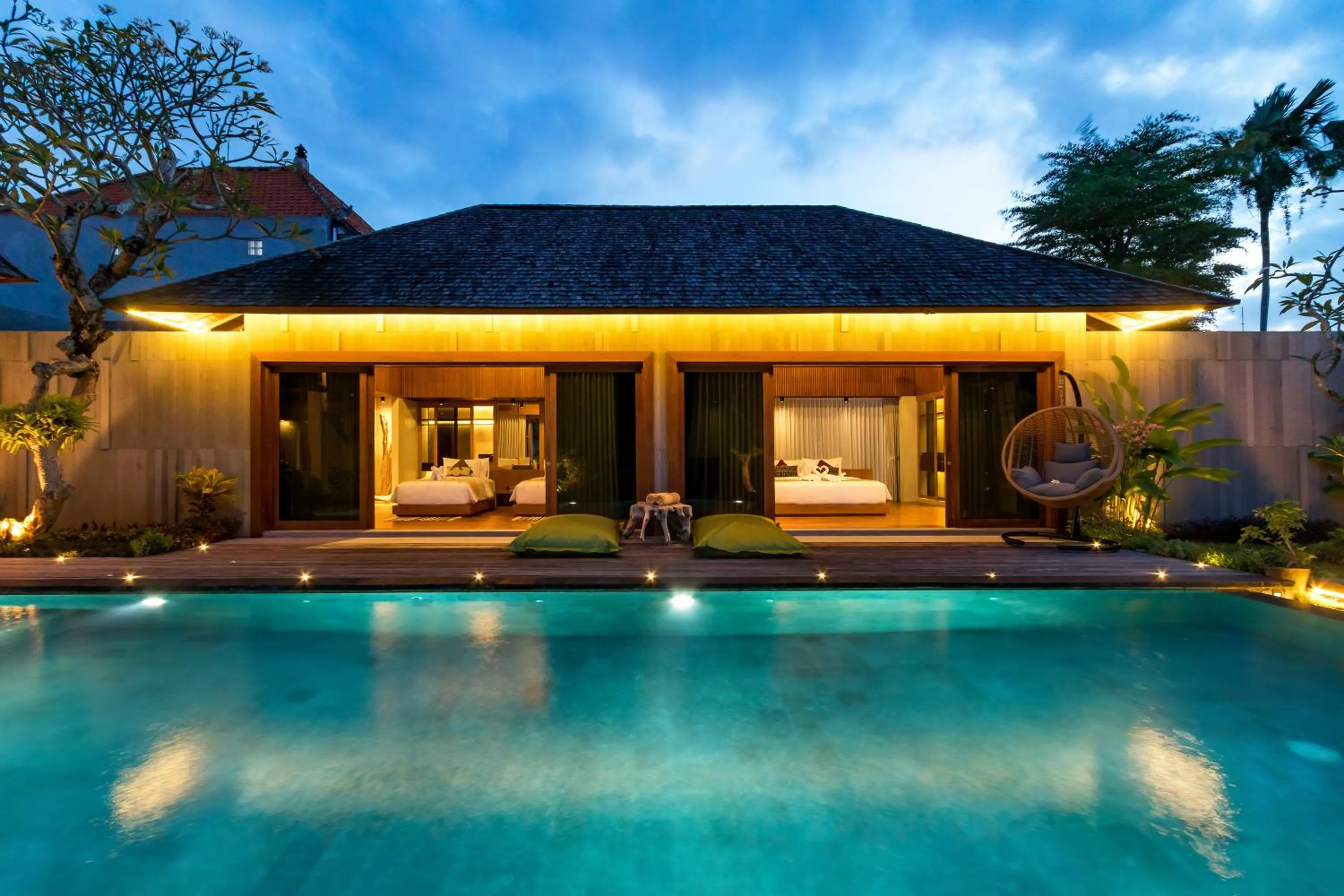 Swimming pool in Navya Villas