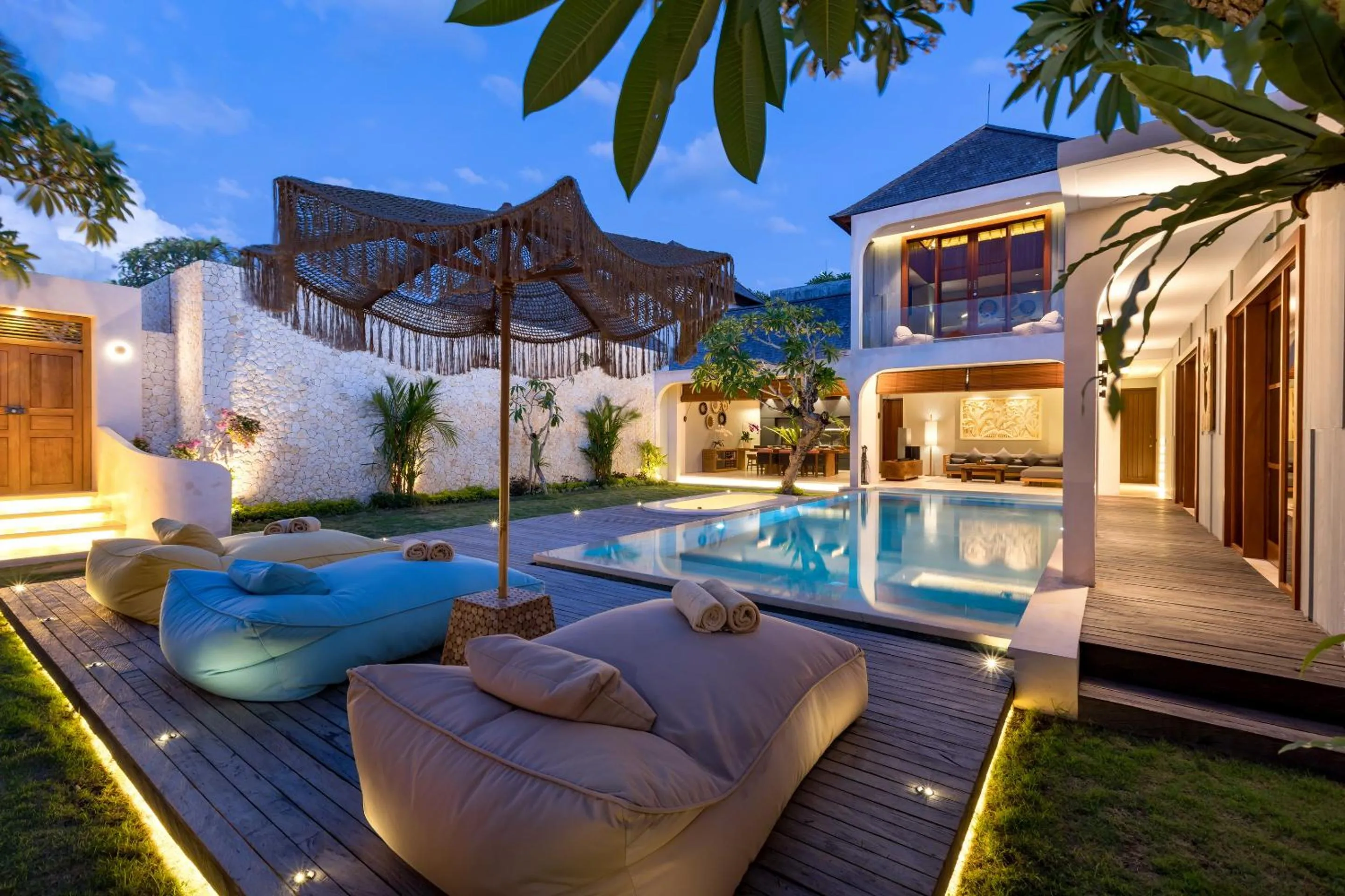 Pool view in Navya Villas