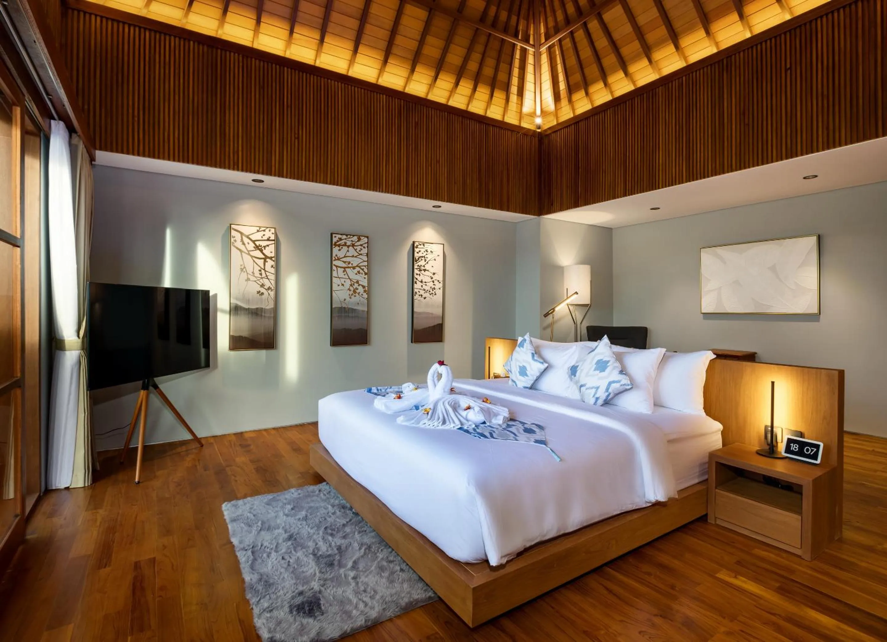 Bedroom, Bed in Navya Villas