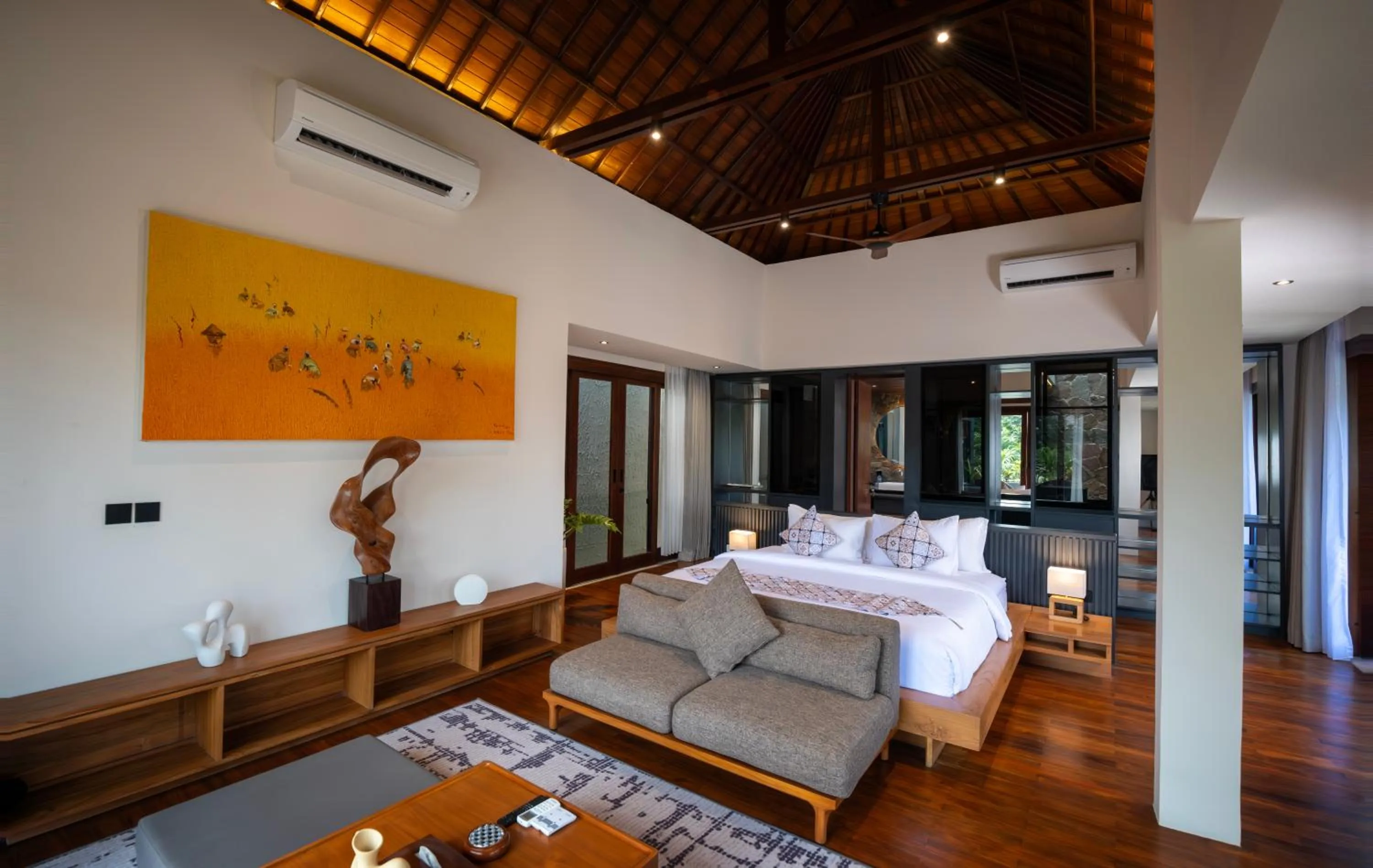 Bedroom, Bed in Navya Villas