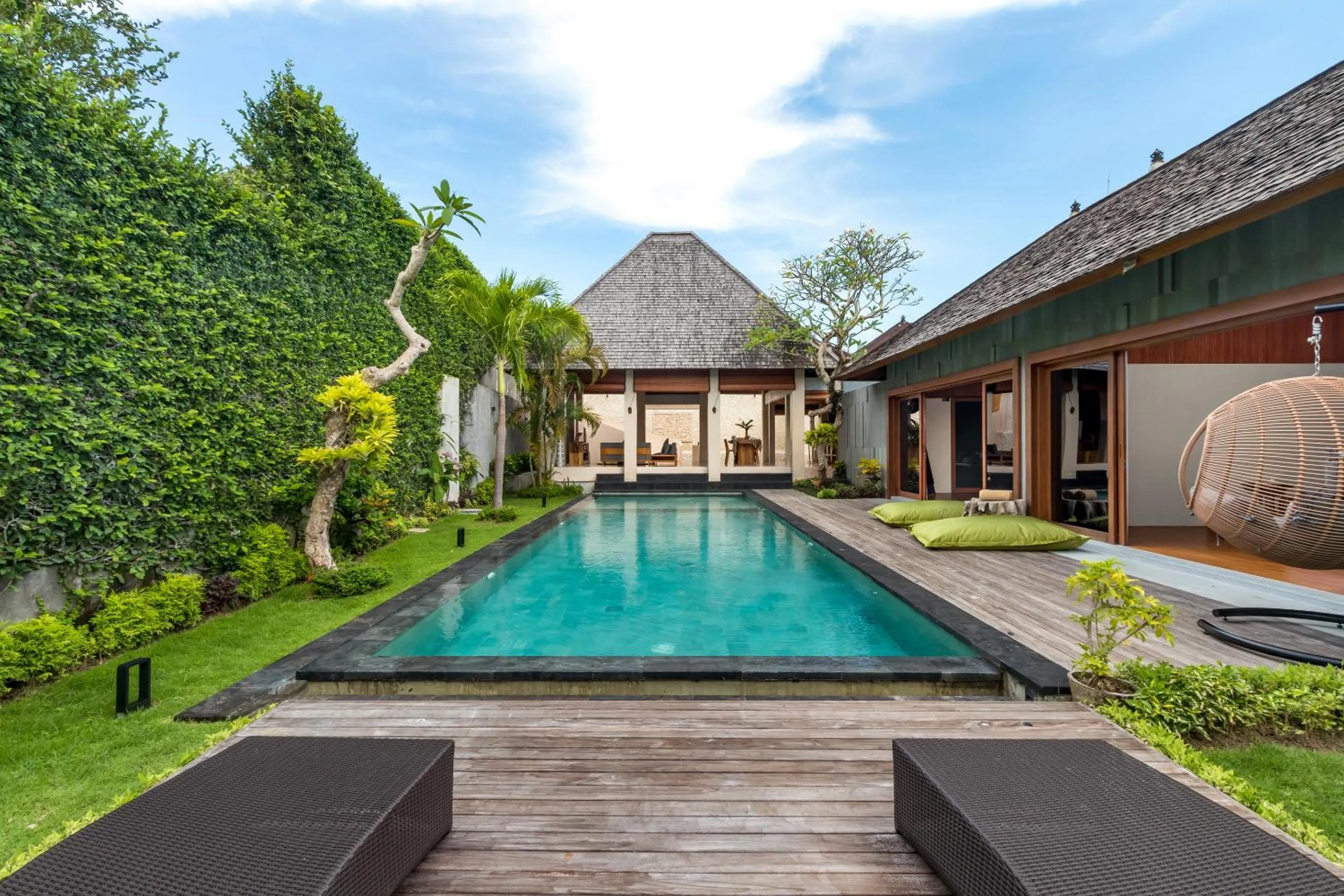 Garden view in Navya Villas