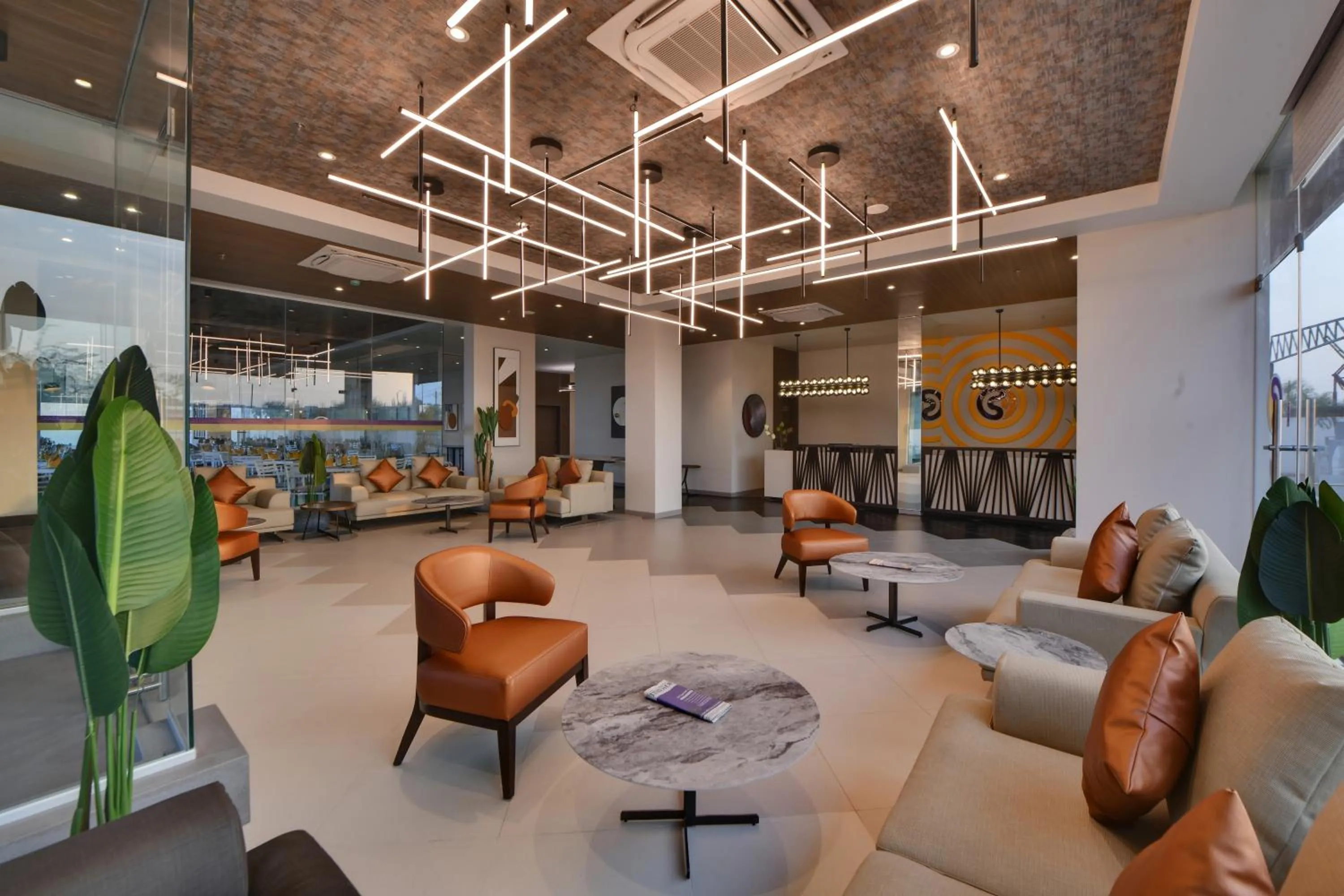 Communal lounge/ TV room in Click Hotel Pithampur