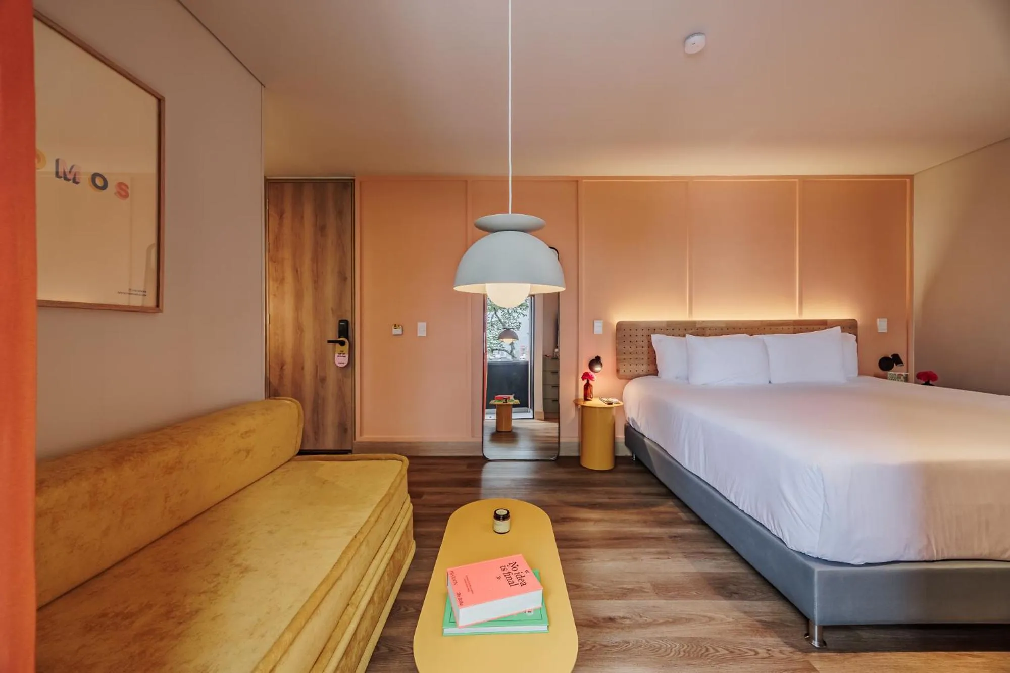 Bed in The Somos Central Hotel Poblado