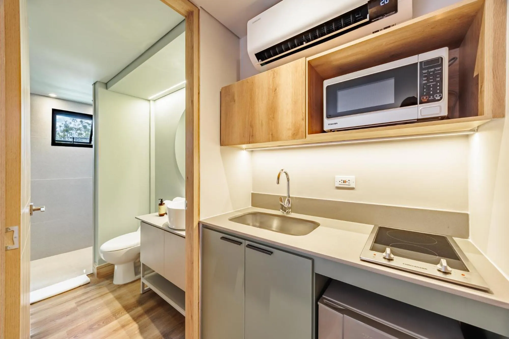 Kitchen or kitchenette in The Somos Central Hotel Poblado