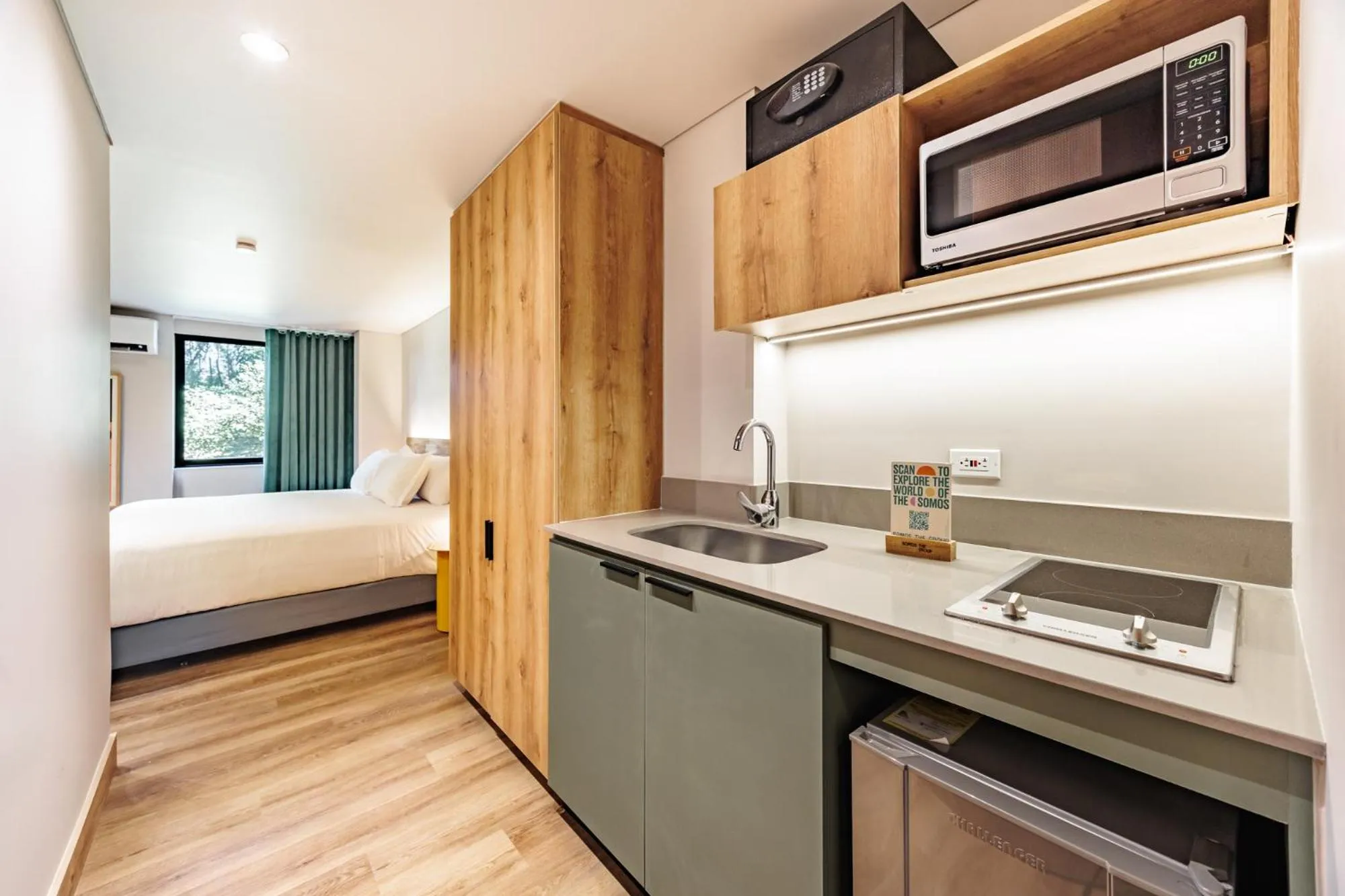 Bed in The Somos Central Hotel Poblado