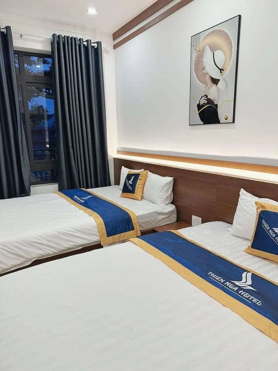 Bed in THIÊN NGA HOTEL