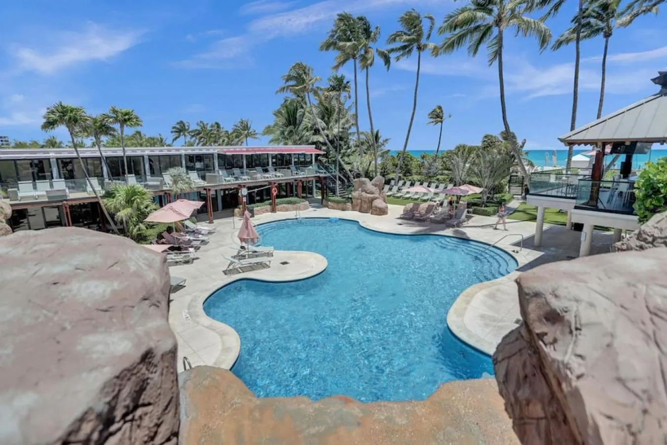 Swimming pool in Amazing Ocean View Condo Beach Service 1111