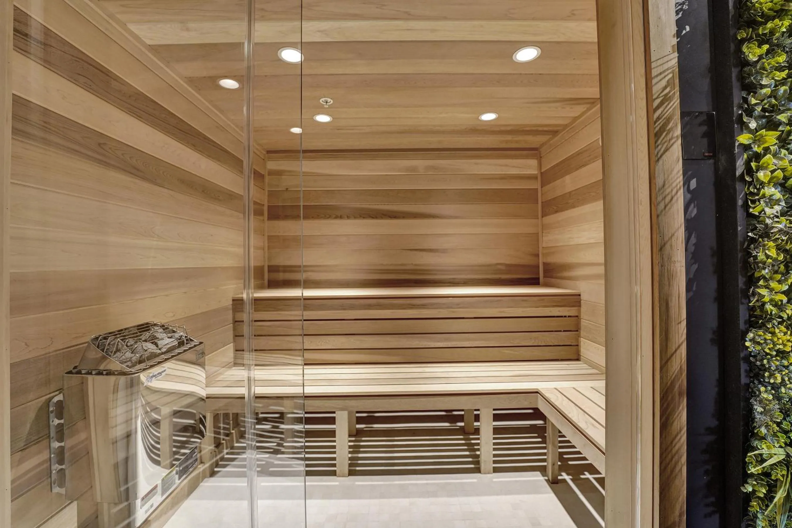 Sauna in Amazing Ocean View Condo Beach Service 1111