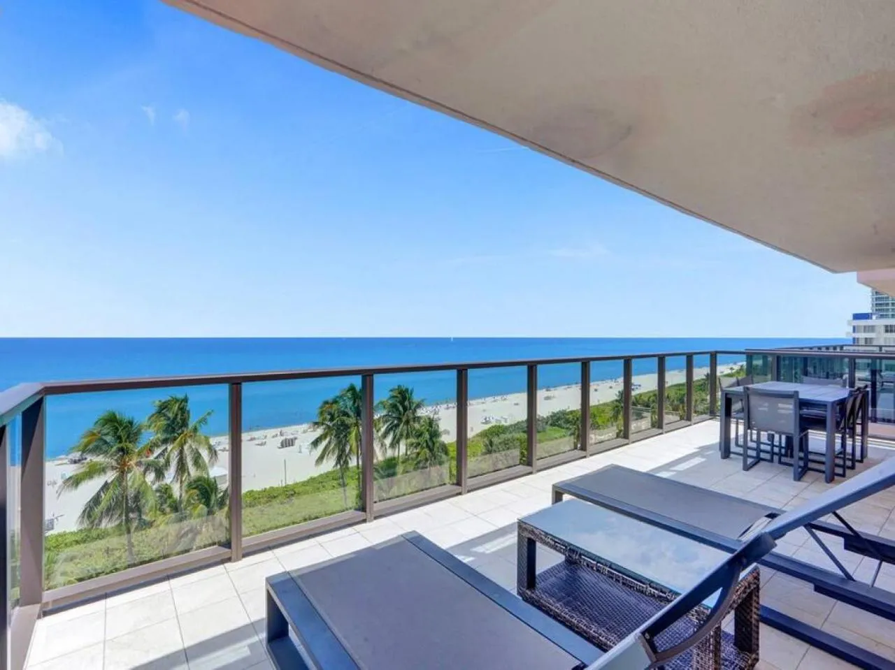 Balcony/Terrace in Full ocean view Huge private terrace 1002