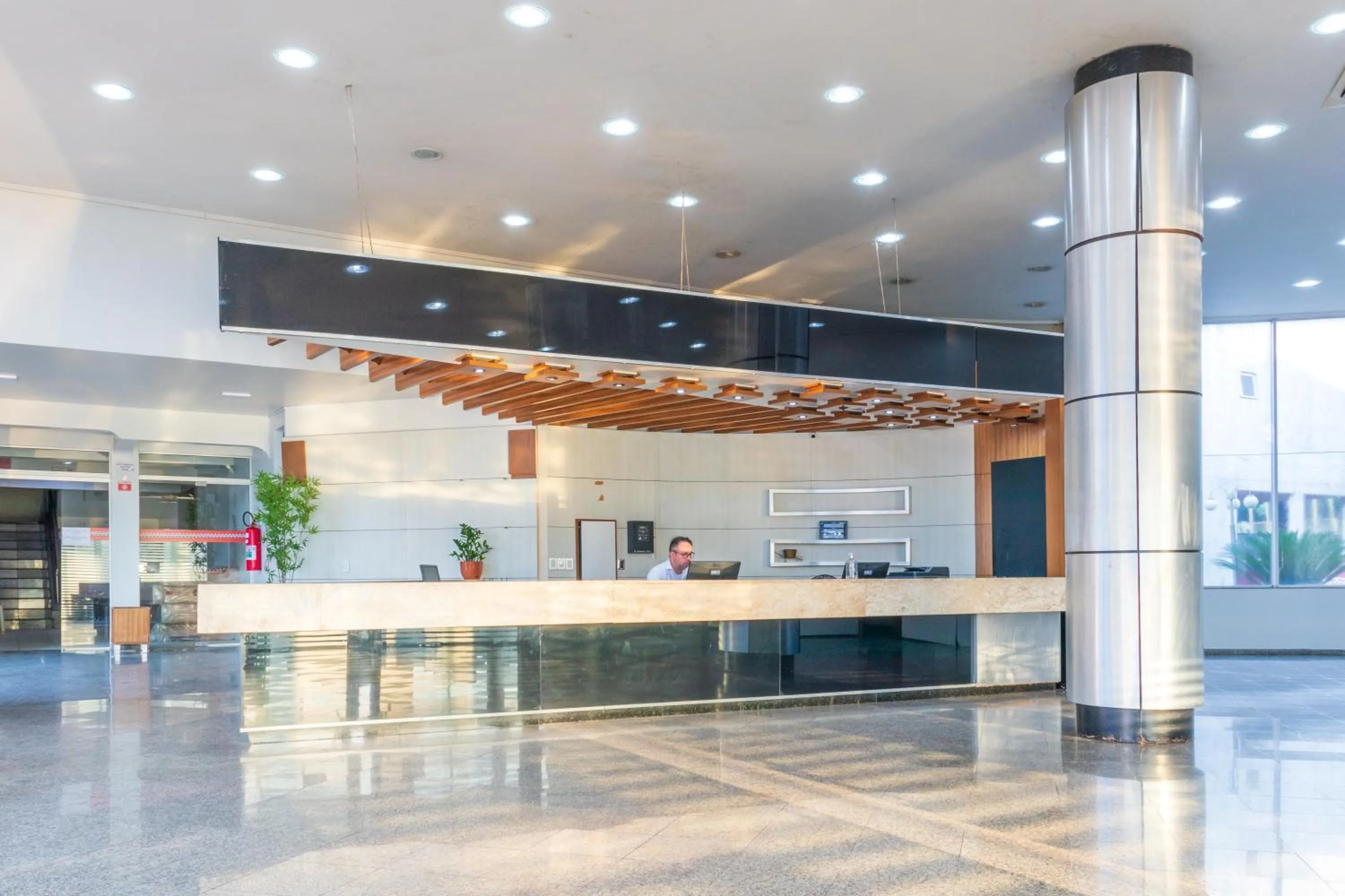 Lobby or reception in Foz Budget Hotel