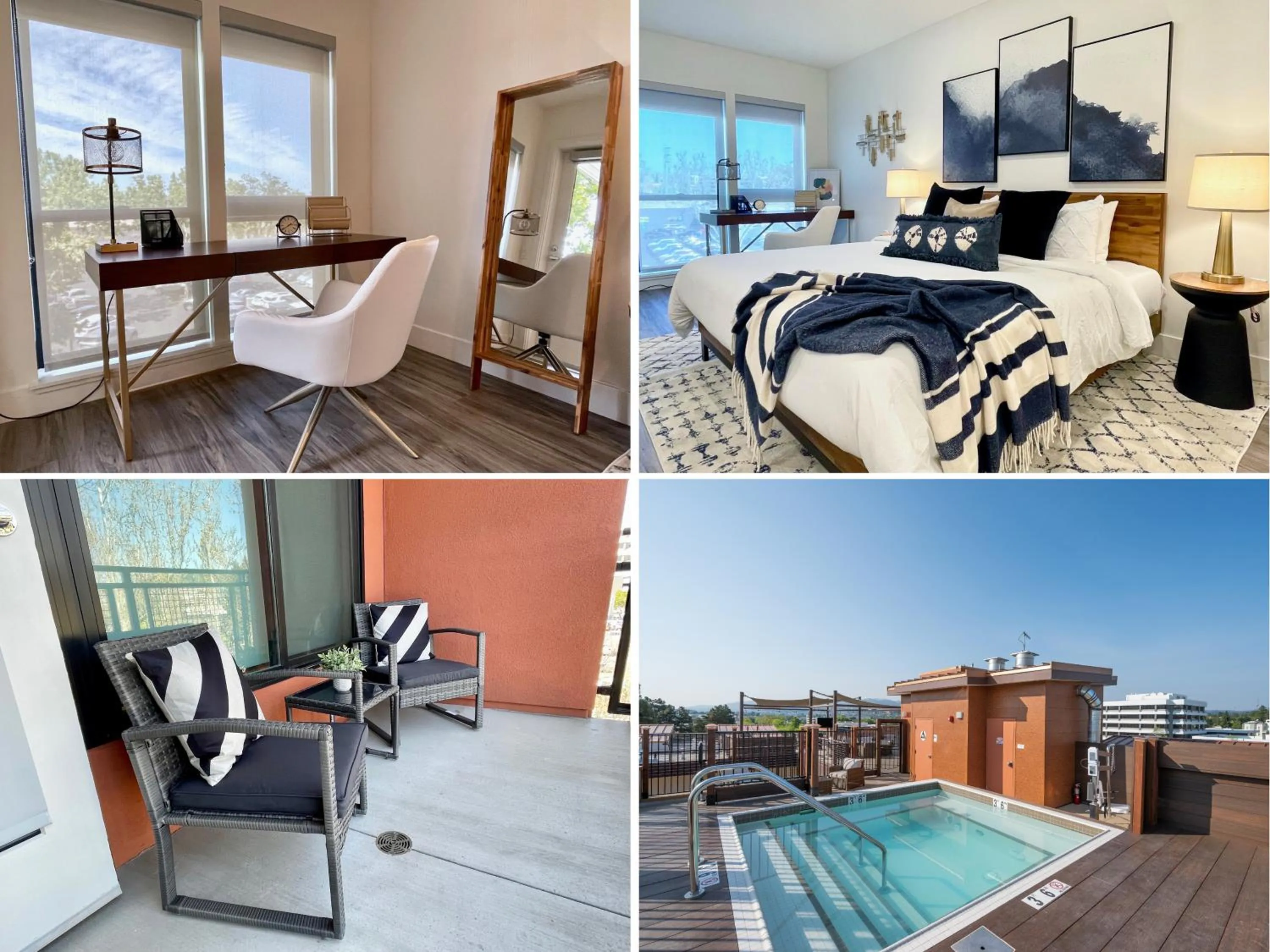 One-Bedroom Apartment in Elevator-Work Here-Gig WiFi-King Bed-Laundry in unit