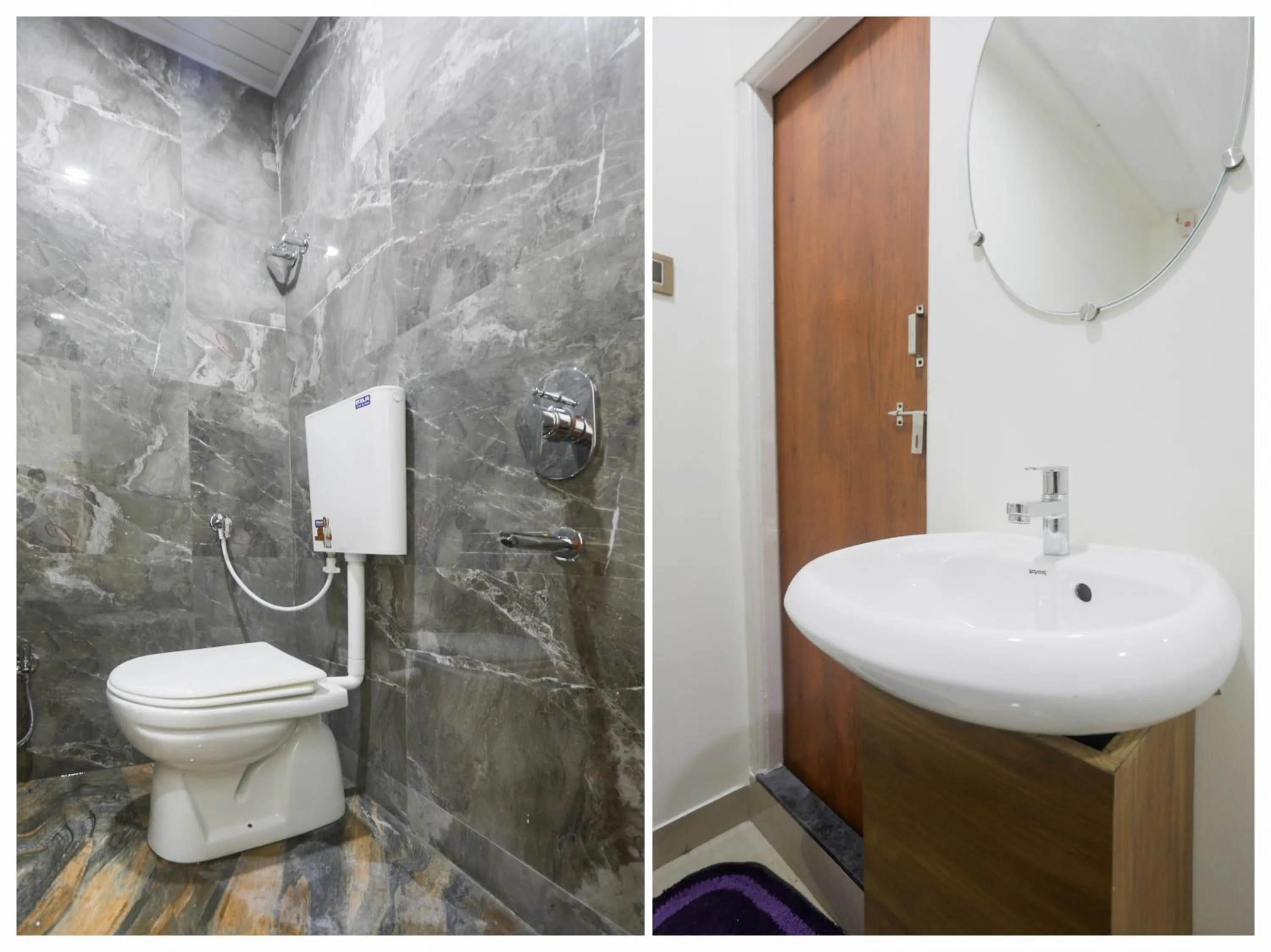 Bathroom in Hotel O by OYO RAHUL SERVICE APPARTMENT 2