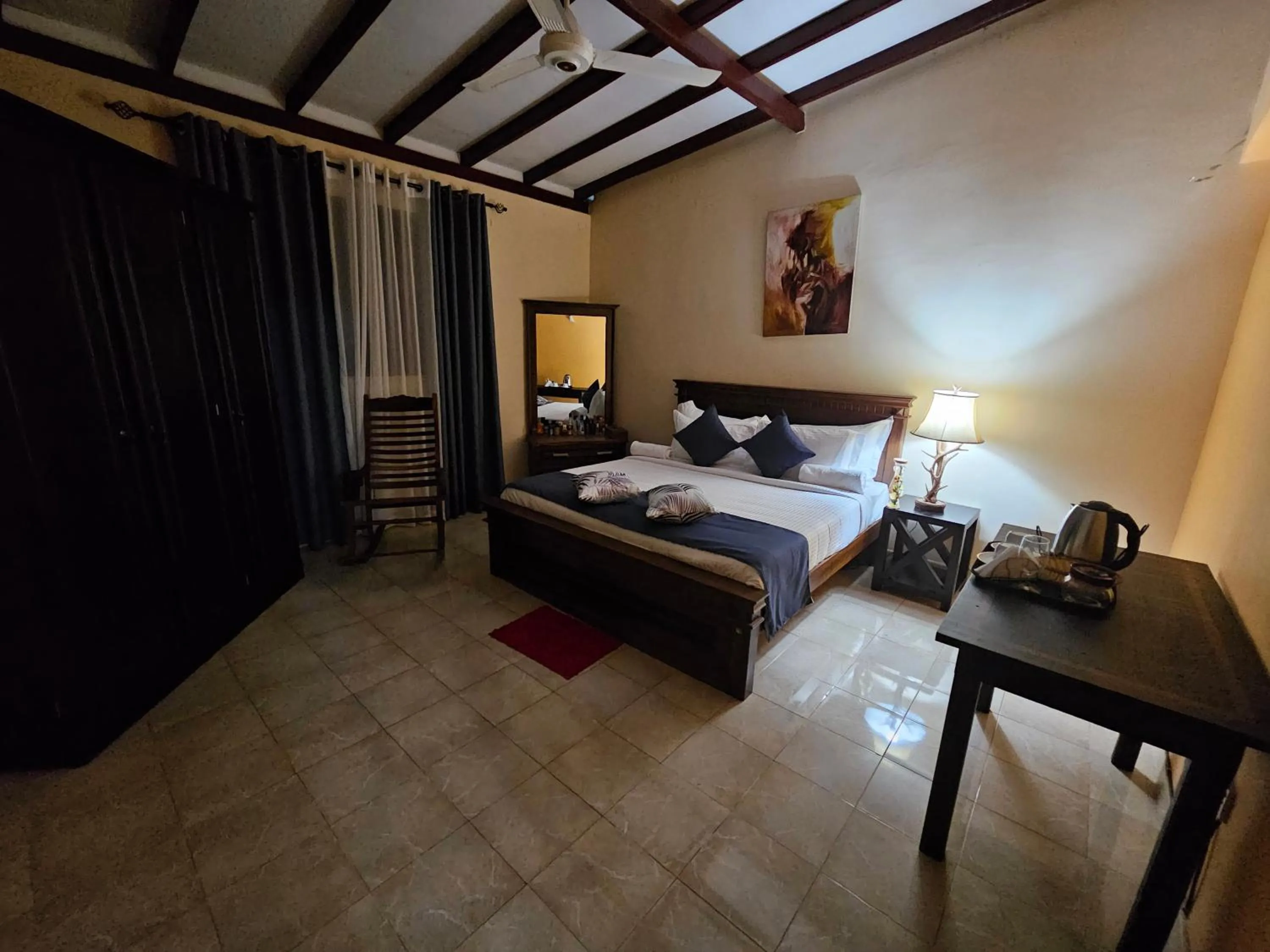 Bed in Ellakanda Nature Villa