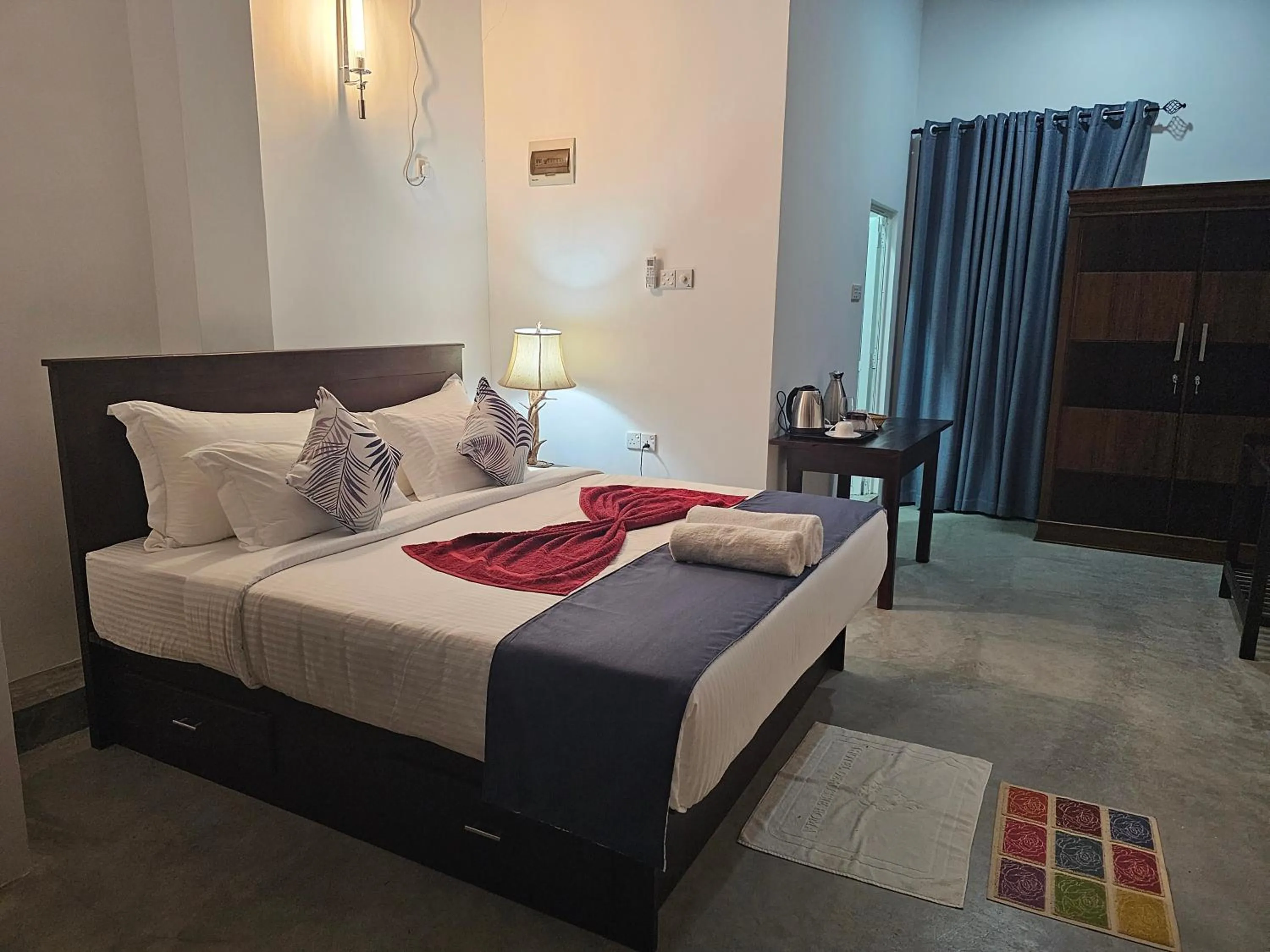 Bed in Ellakanda Nature Villa