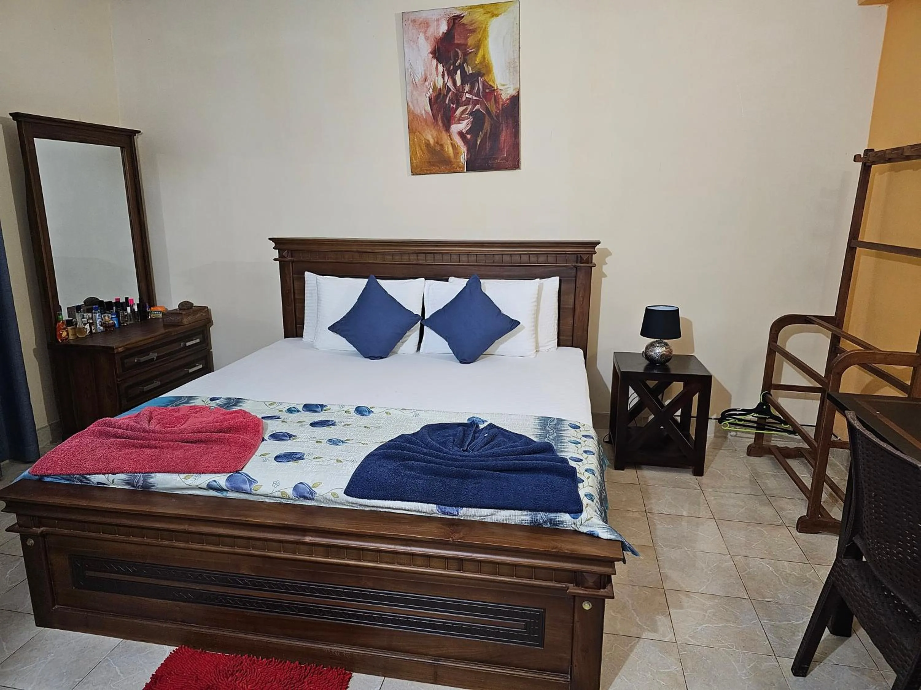 Bed in Ellakanda Nature Villa