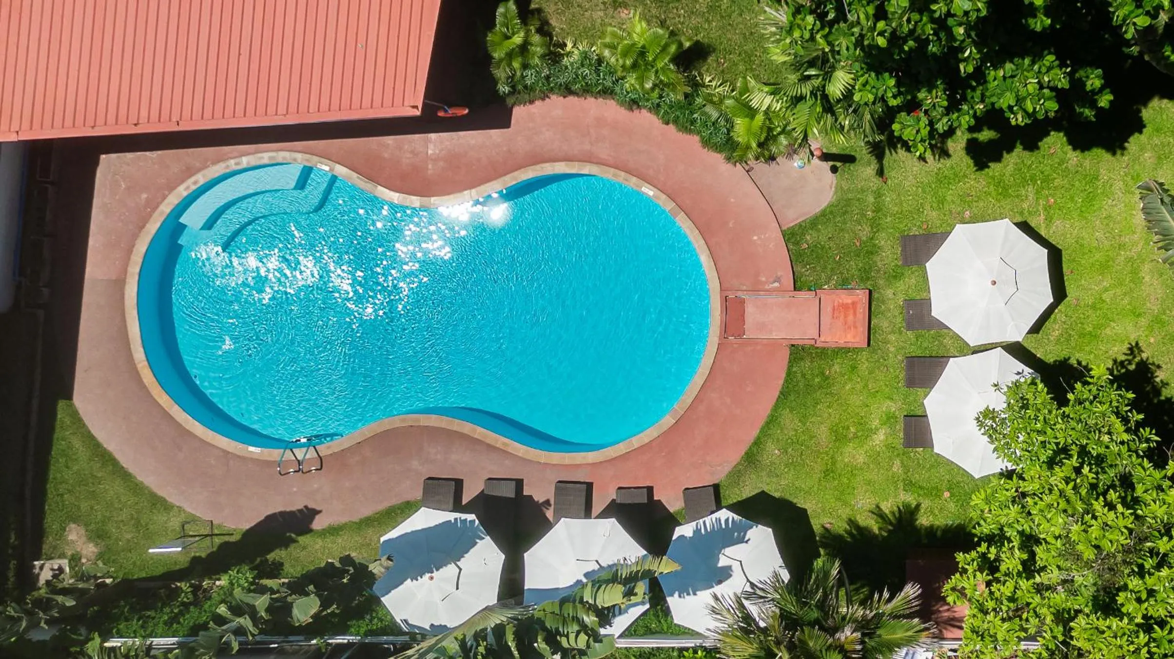 Pool view in Touch Sea Boutique Hotel&Bistro