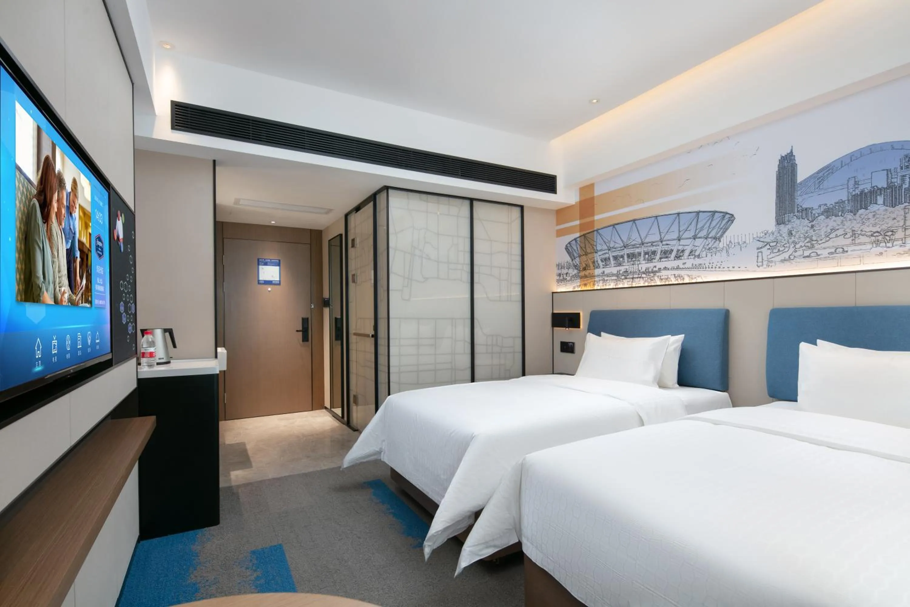 Bedroom, Bed in Hampton by Hilton Foshan Dali