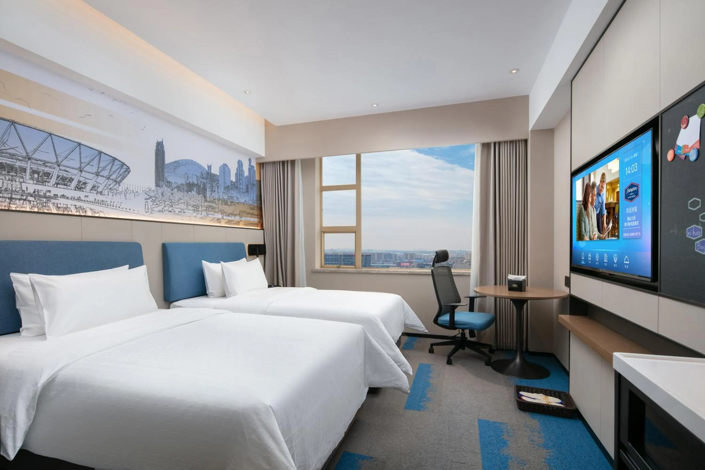 TV and multimedia, Bed in Hampton by Hilton Foshan Dali