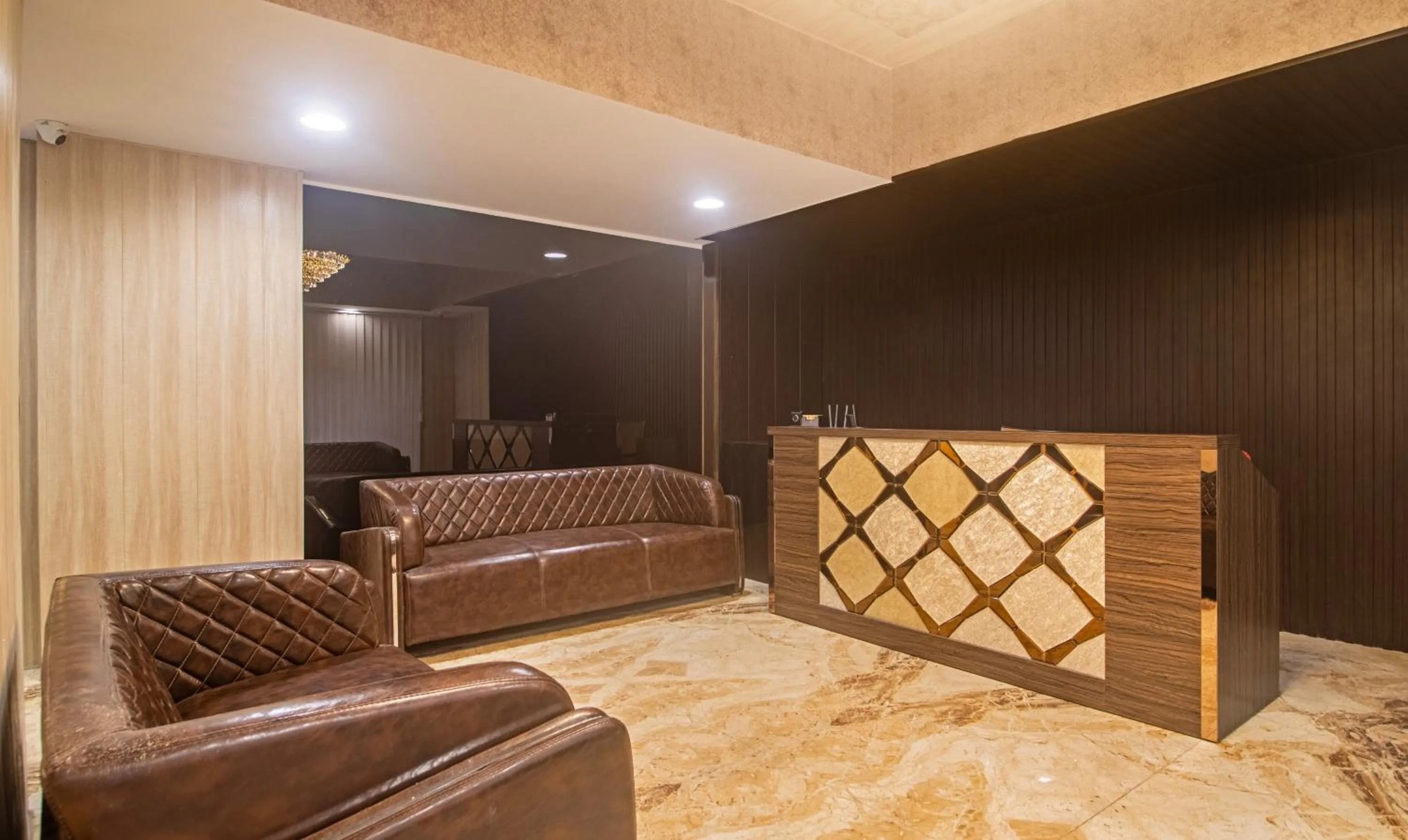 Lobby or reception in Treebo Address Inn Jubilee Hills