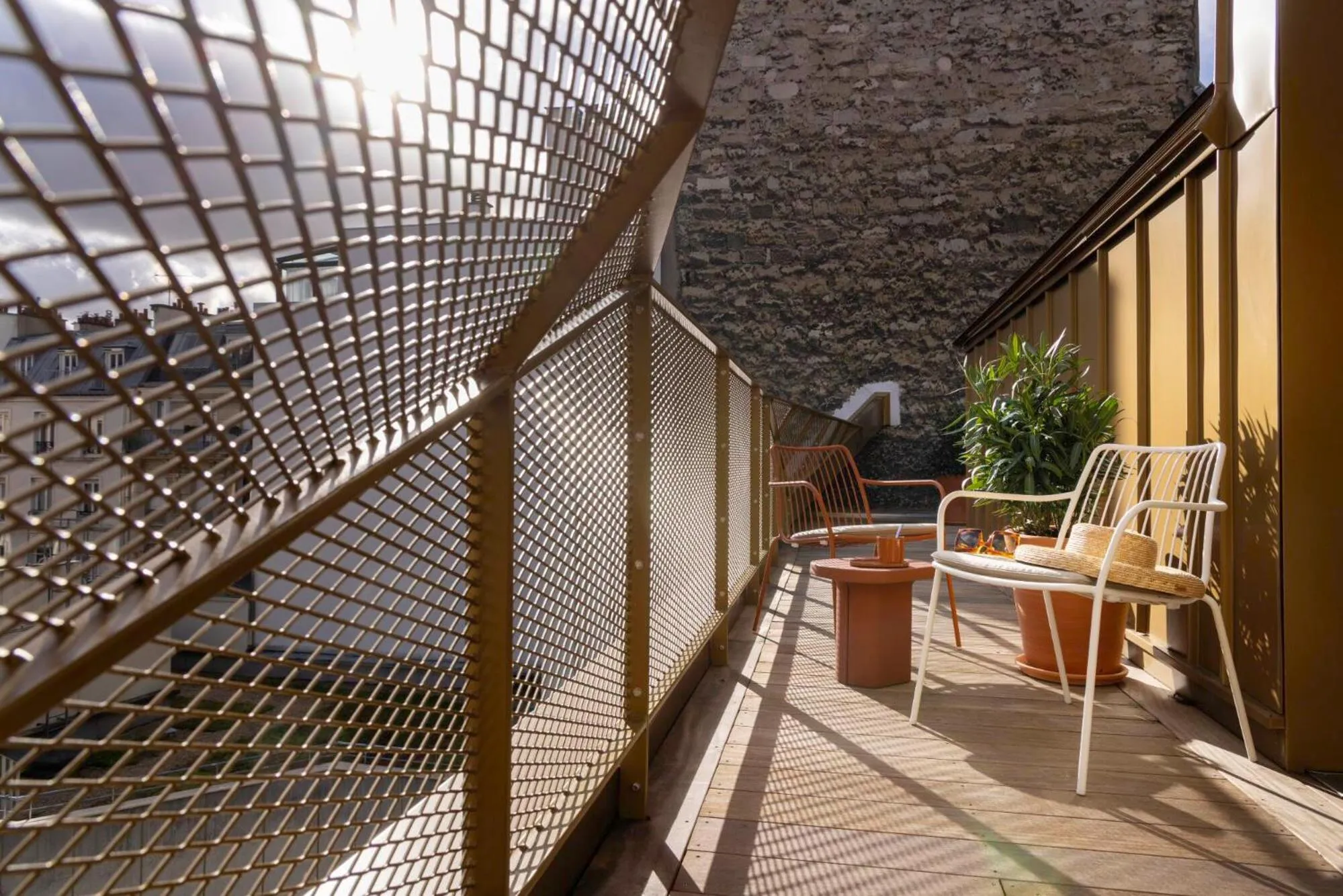 Balcony/Terrace in Hôtel Pilgrim