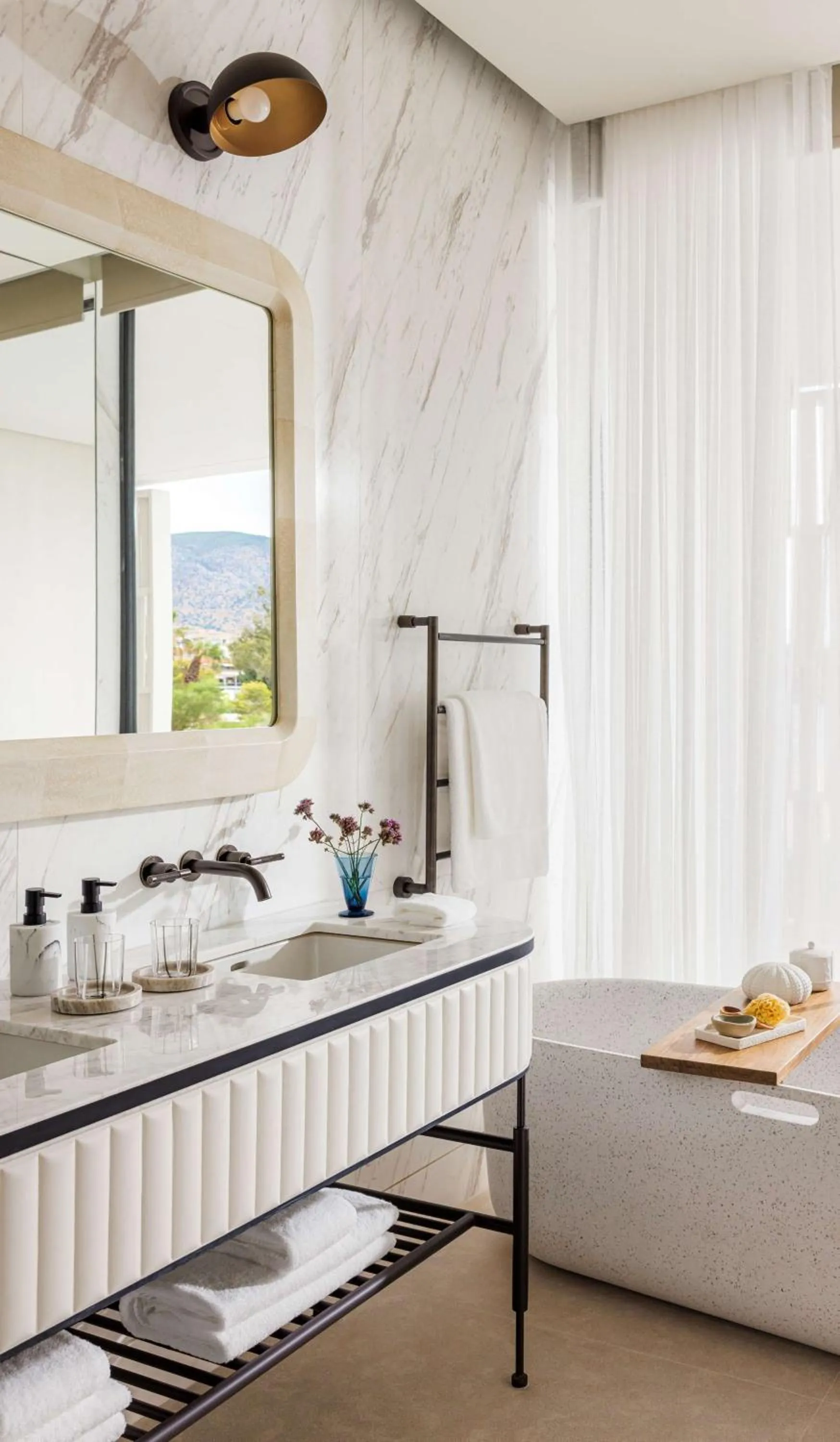 Bathroom in One&Only Aesthesis, Athens