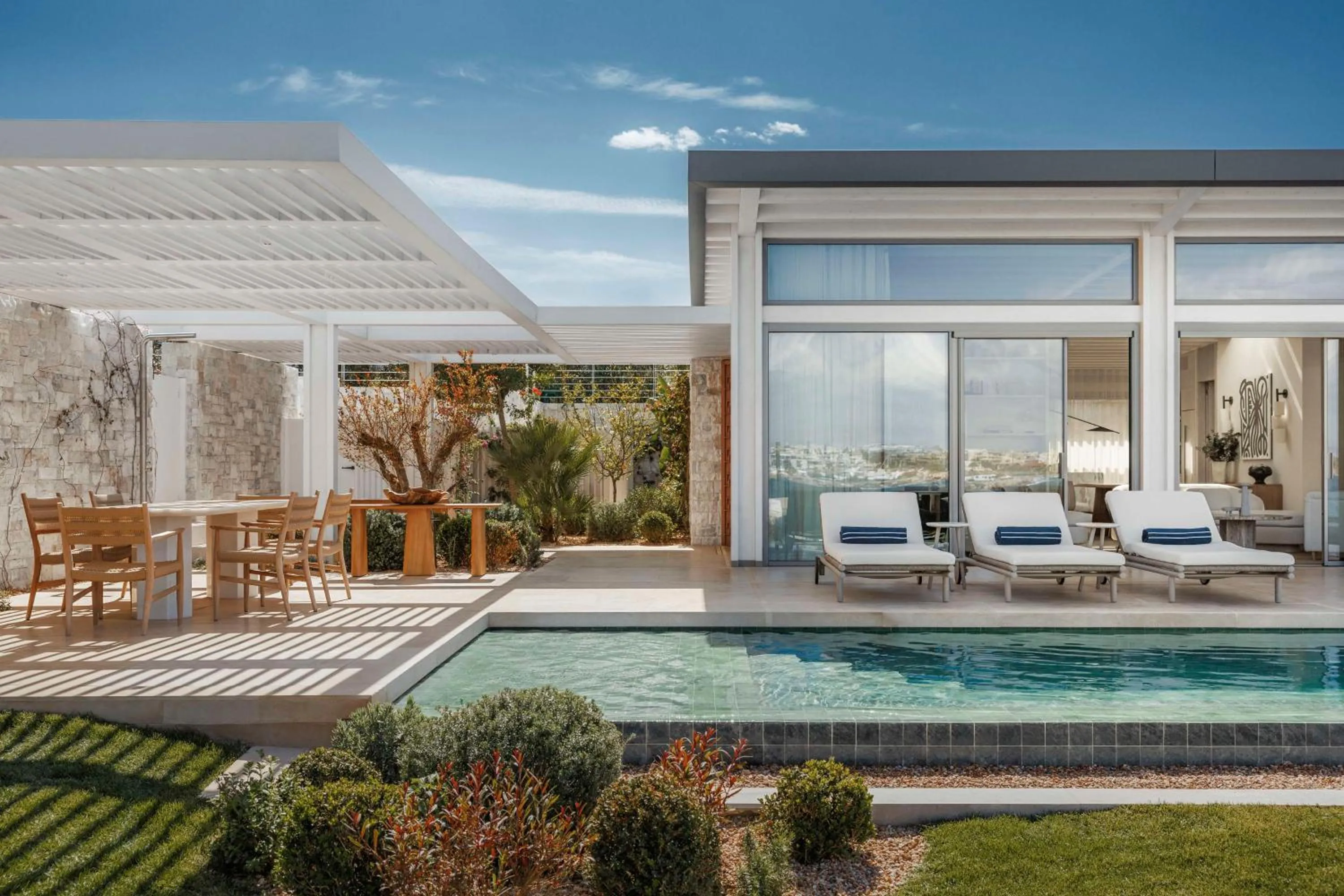 Bedroom in One&Only Aesthesis, Athens