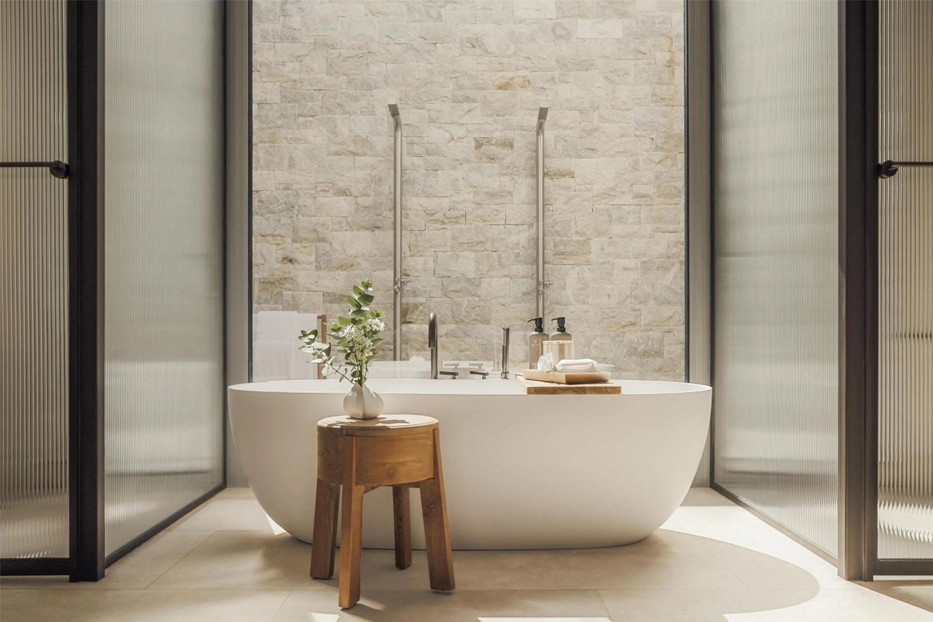 Bathroom in One&Only Aesthesis, Athens