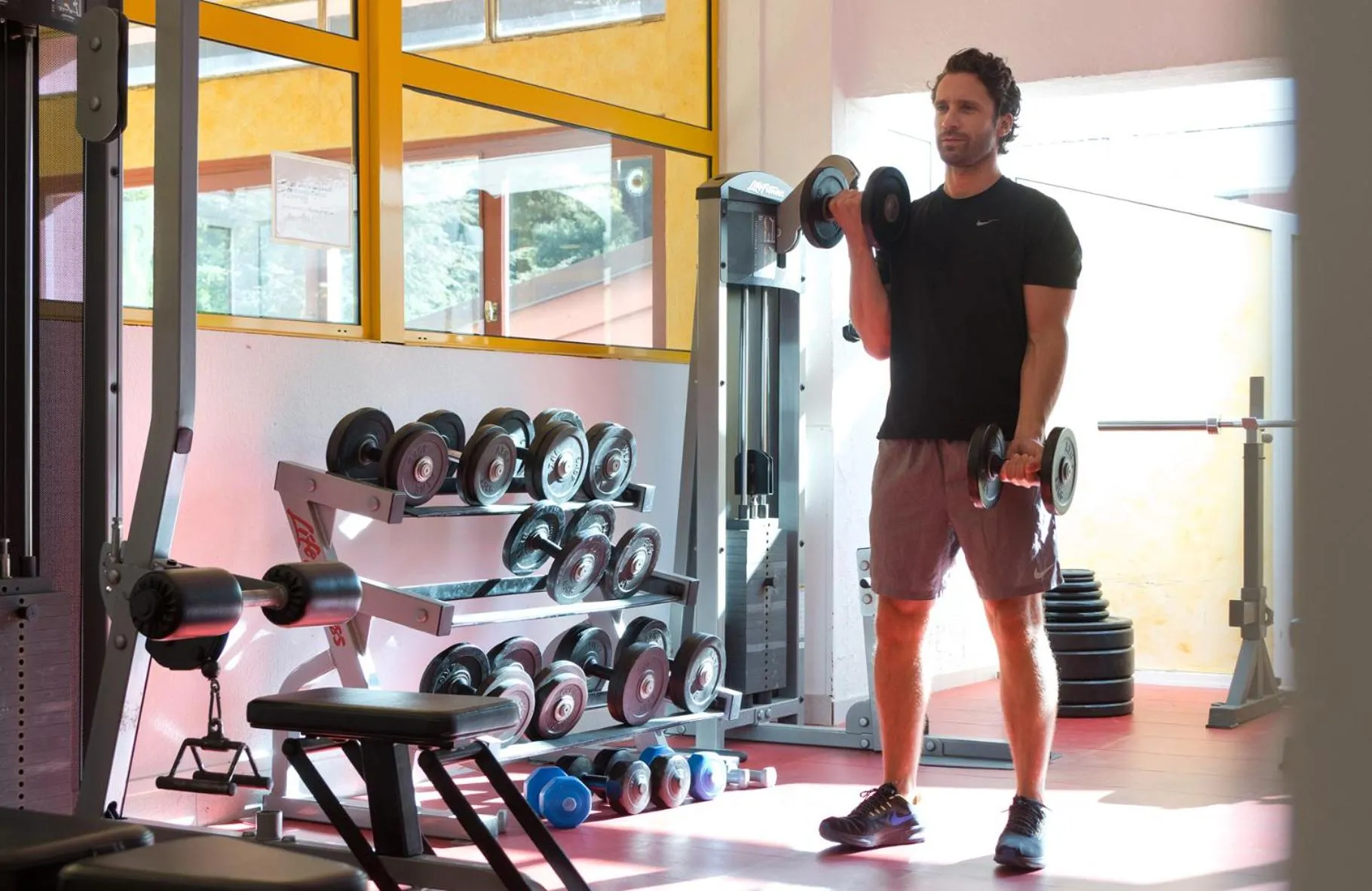 Fitness centre/facilities in Hôtel Les Sources