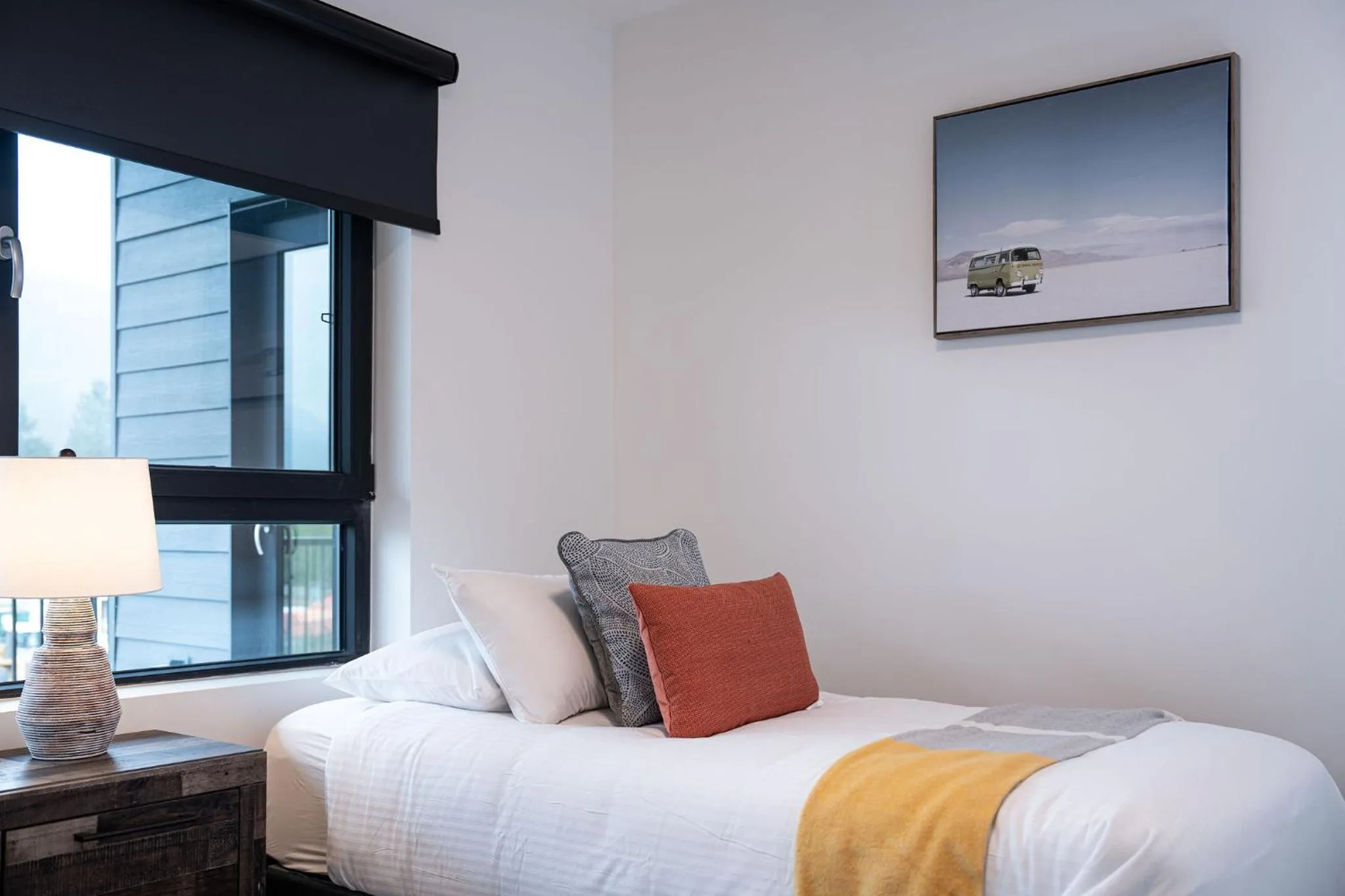 Bed in RevelStoked Getaway by Revelstoke Vacations