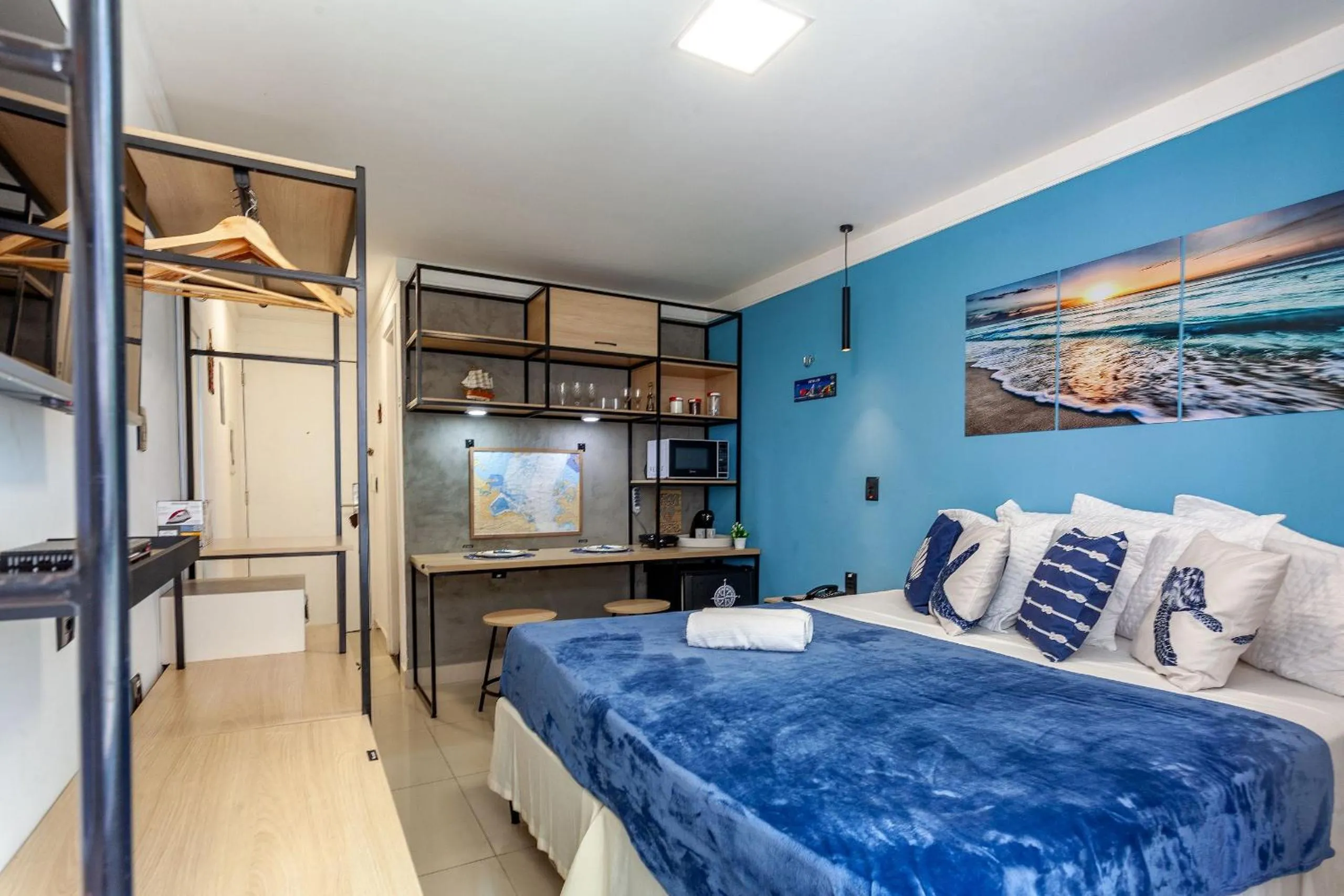 View (from property/room), Bed in Ponta Negra Beach Residence