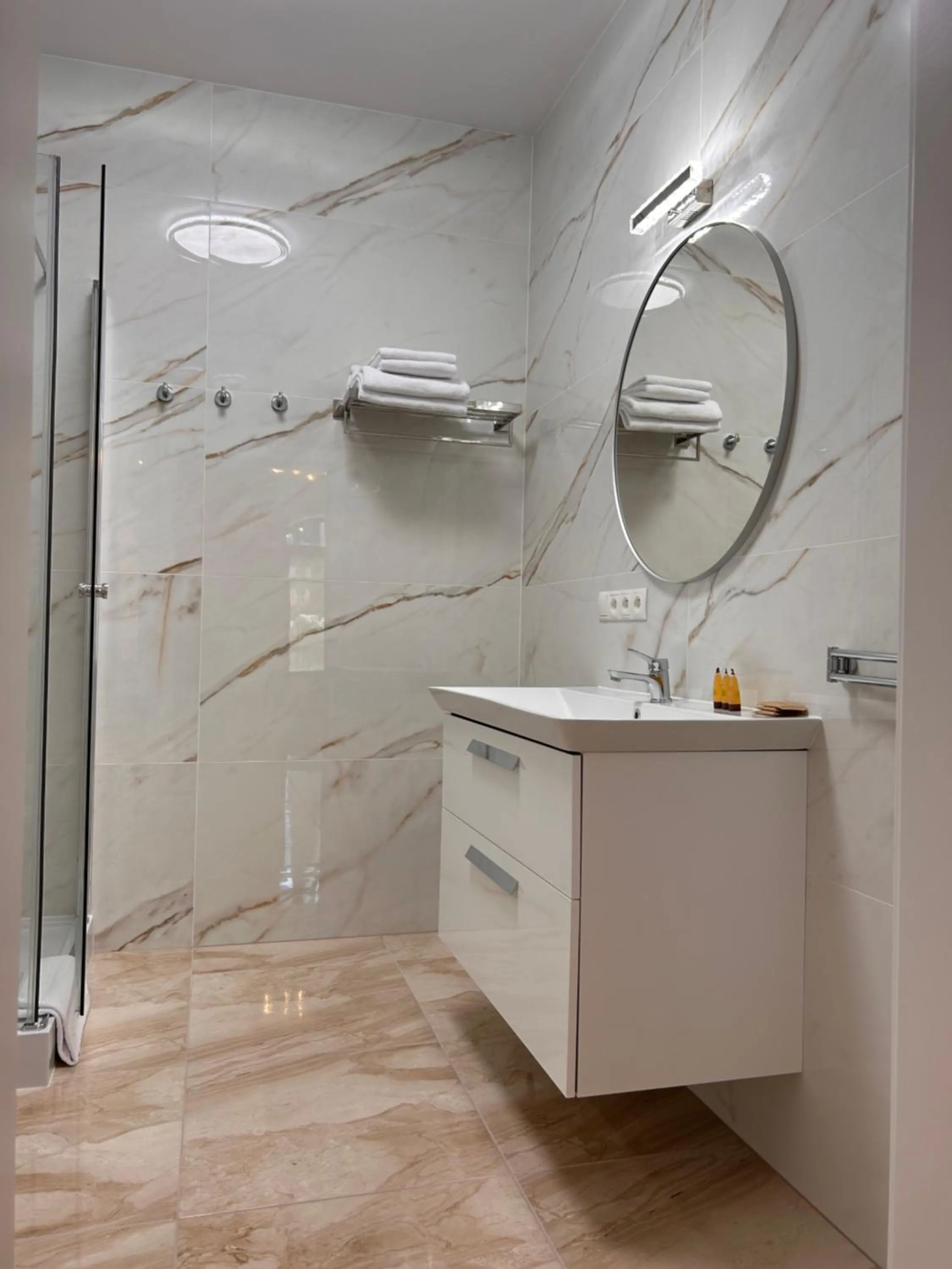Shower in Red Barn