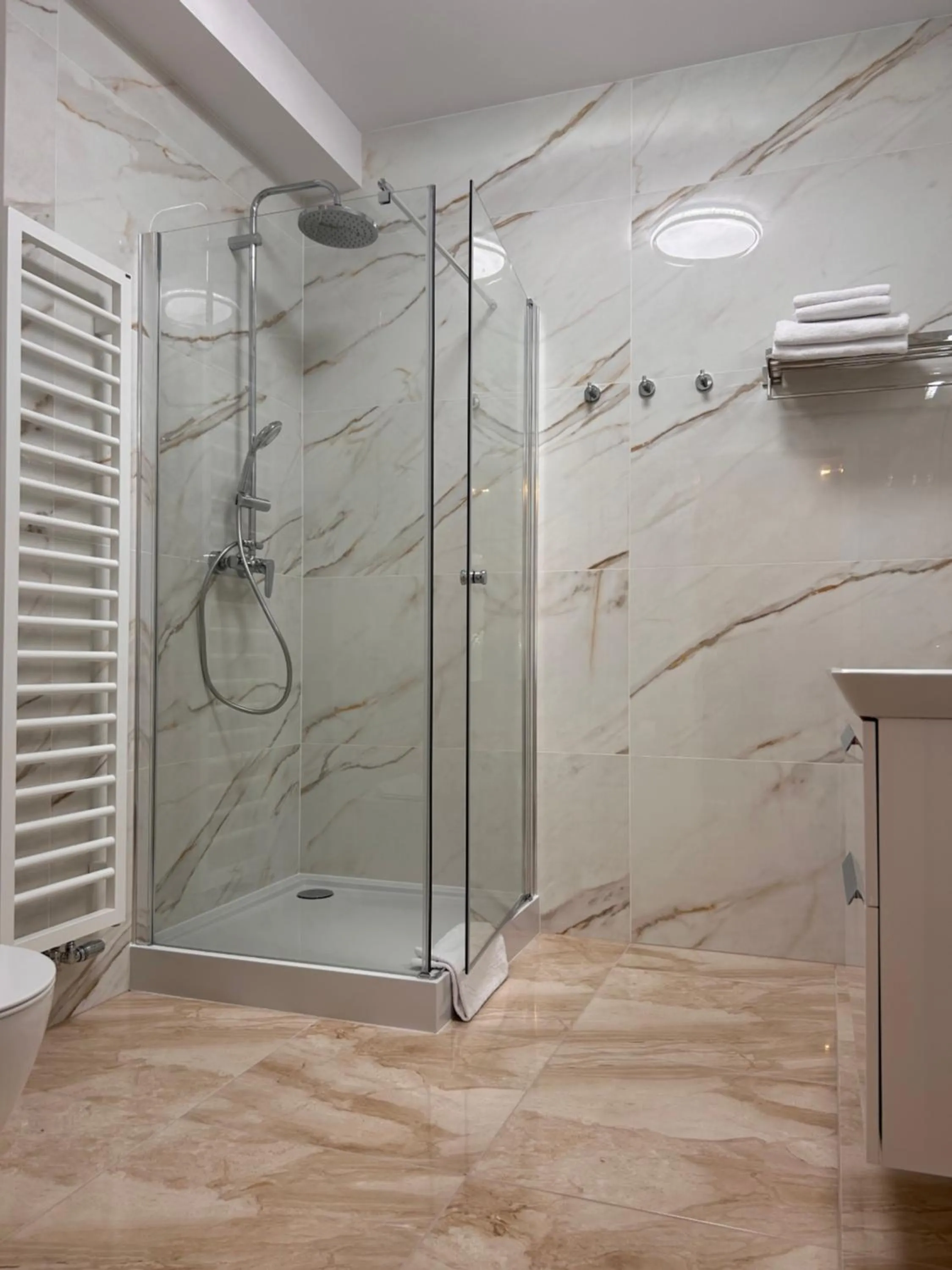 Shower in Red Barn