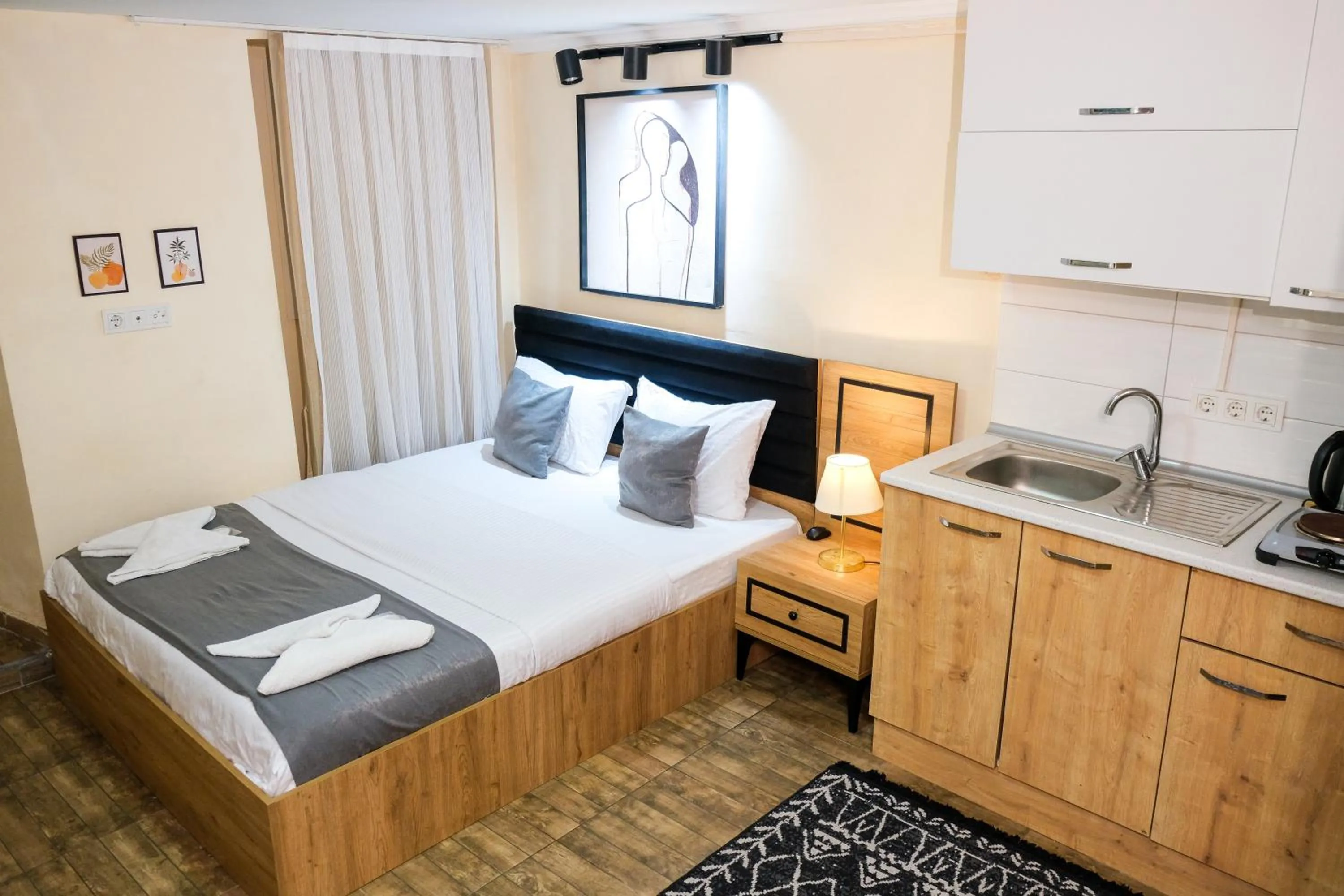 Bed in Taksim Nikea Suites 80